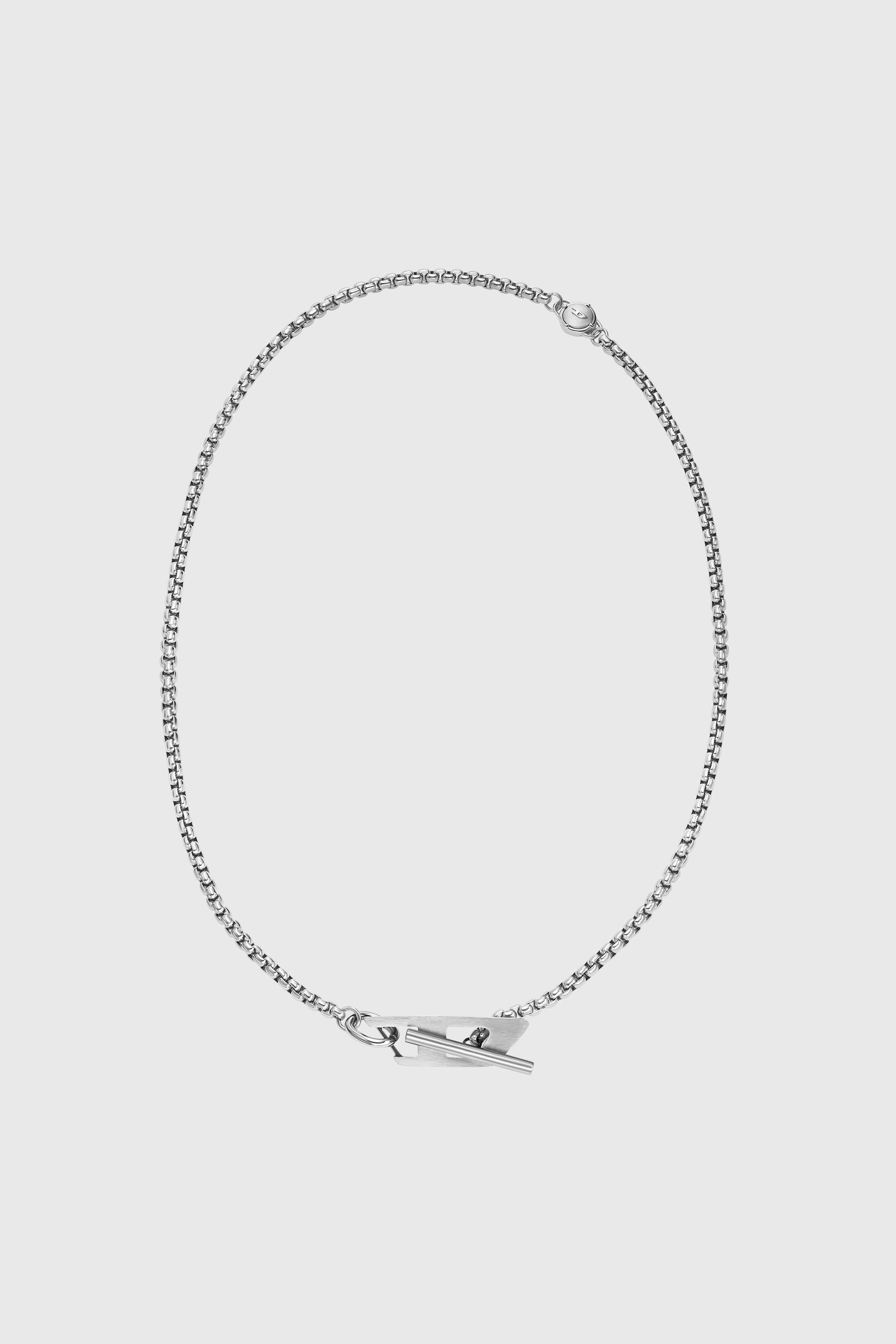 Diesel - DX1477, Unisex's Stainless steel chain necklace in Silver - 1