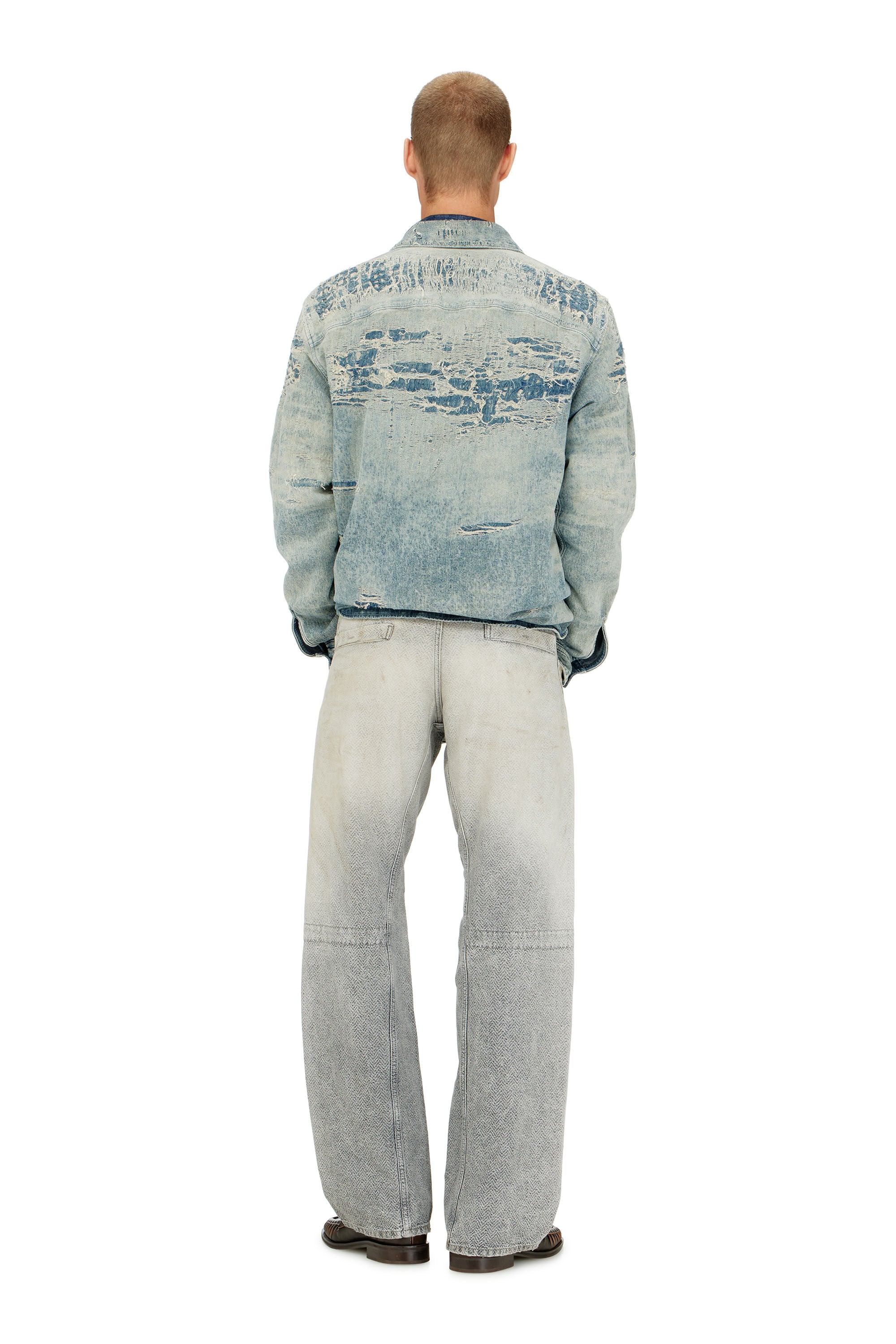 Diesel - Man's Relaxed Jeans D-Zeta 09Q11, Grey - 3