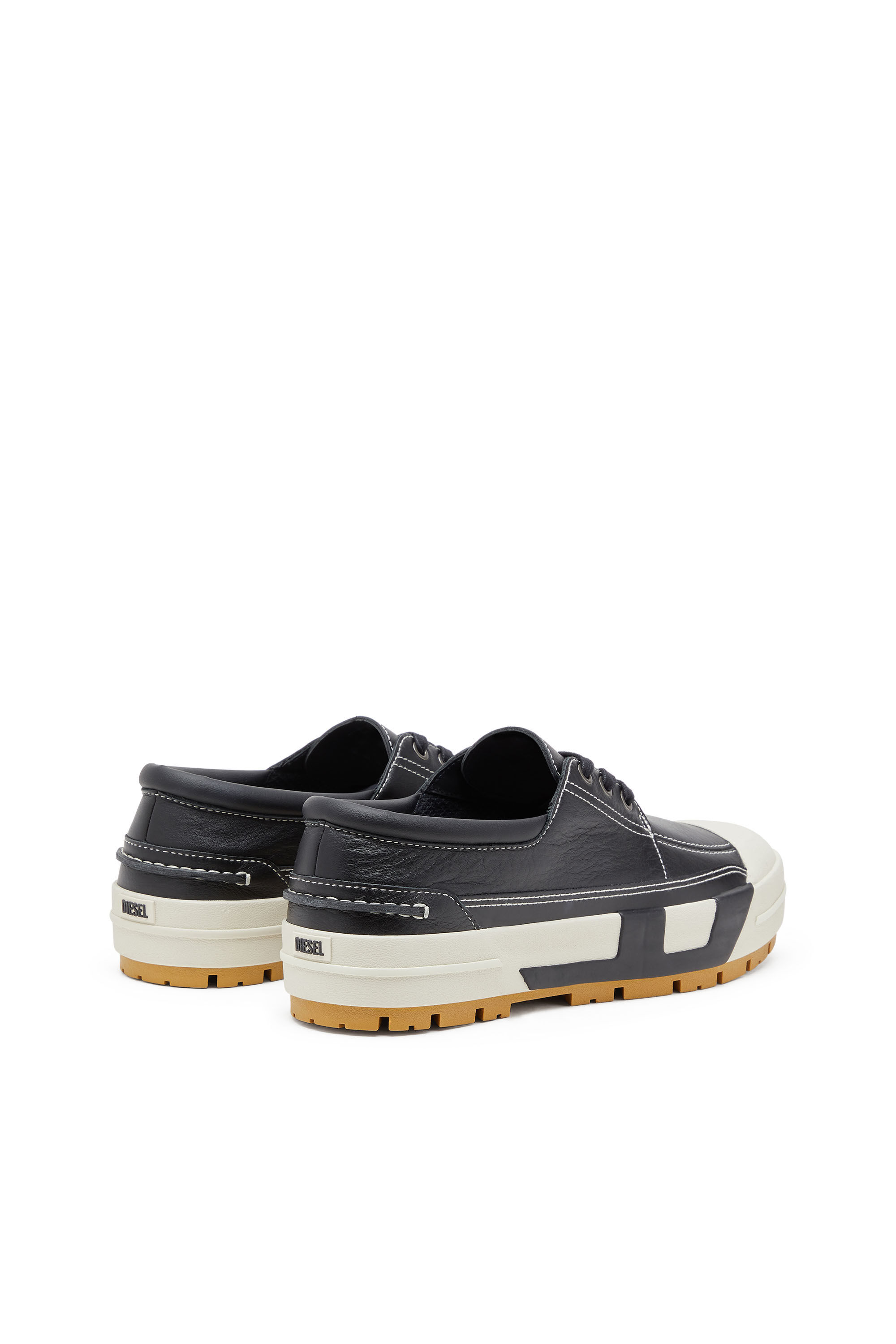 Diesel - S-D-VERSE MOCASSIN, Man's S-D-Verse - Leather hybrid moccasin in Black - 3
