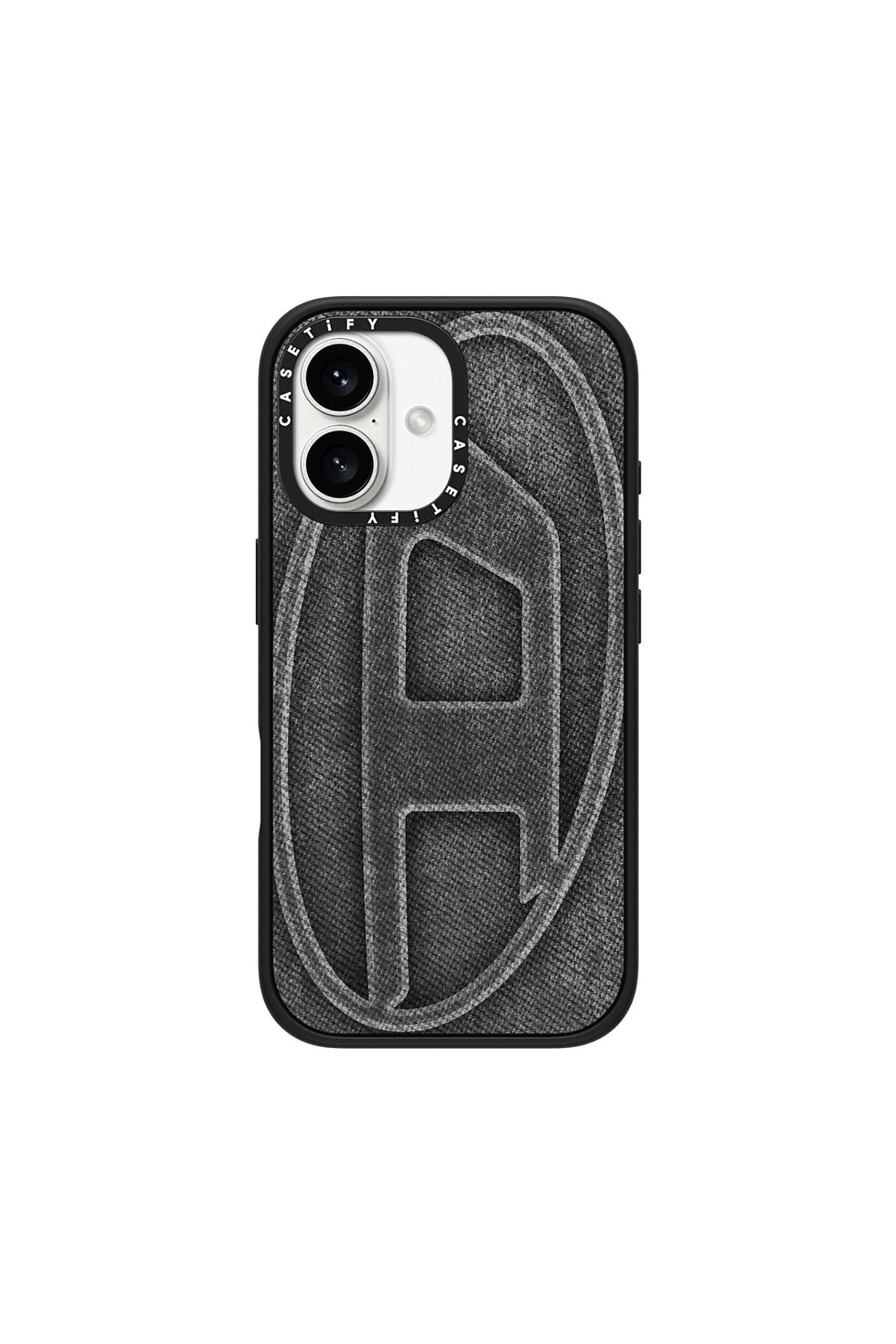 Diesel - 60578 MOULDED CASE, Unisex's Oval D impact case for iPhone 16 in Black - 1