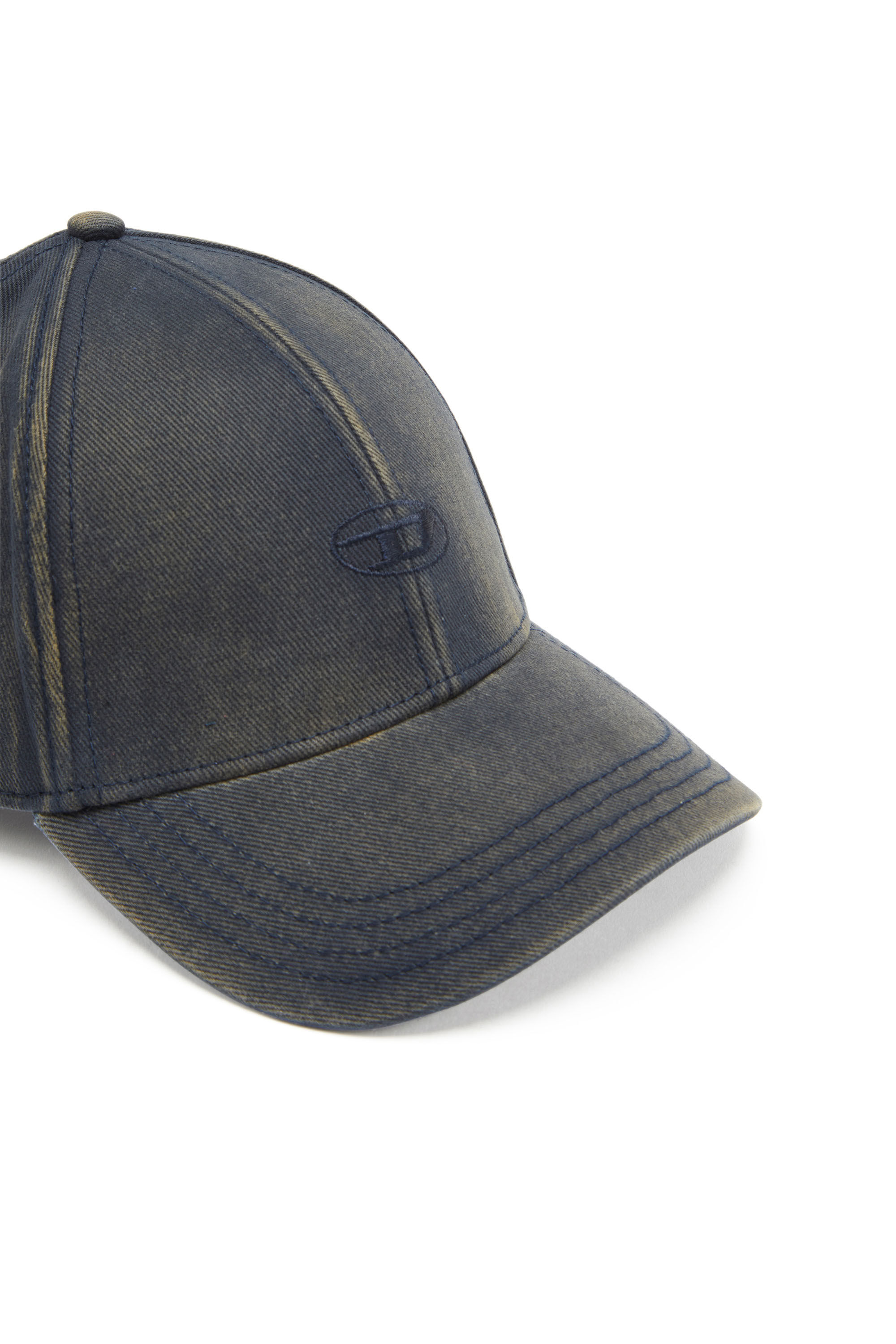 Diesel - C-RUN-WASH, Man's Baseball cap in washed cotton twill in Dark Blue - 3