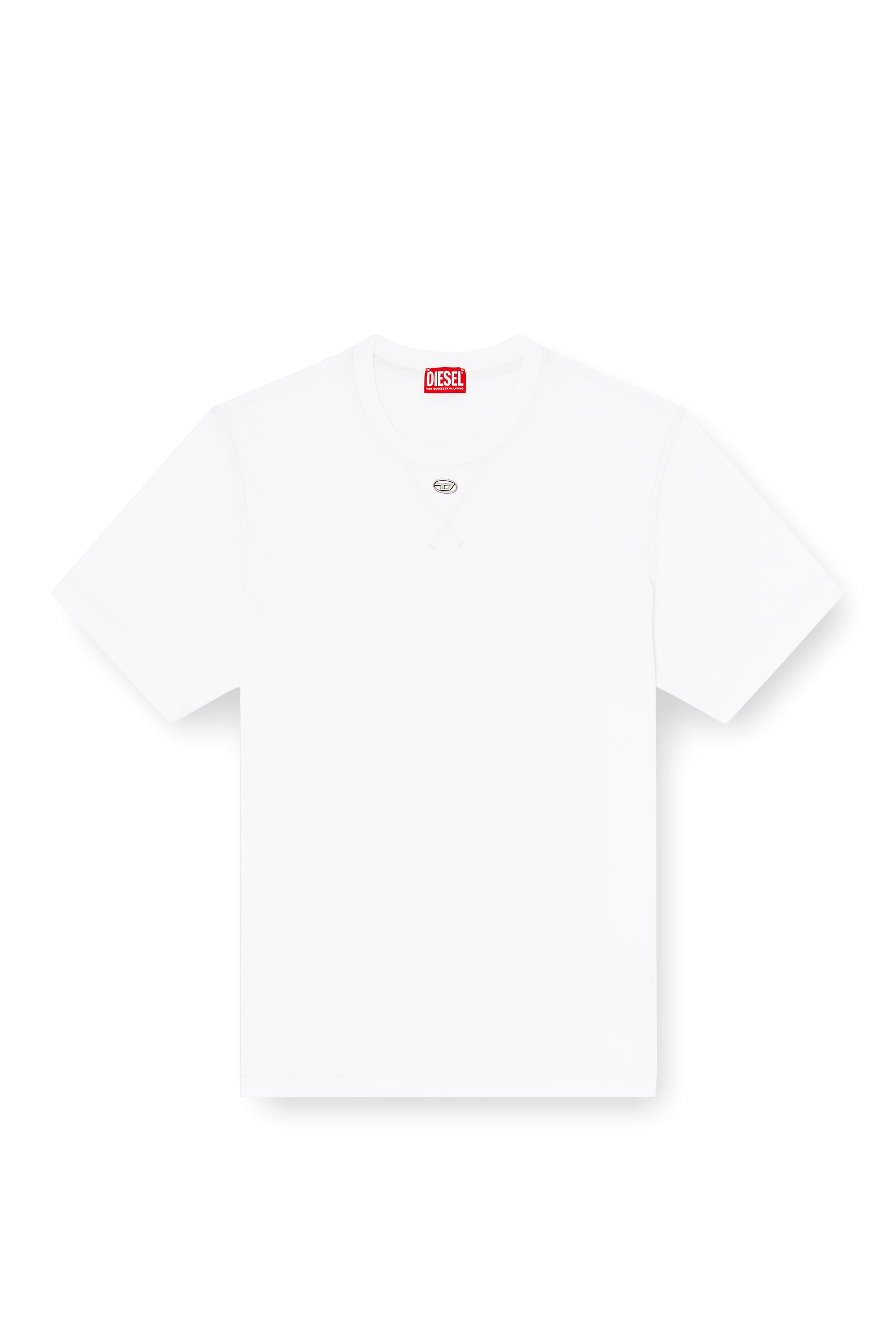 Diesel - T-MADJUST-TR, Man's Regular T-shirt with crew neck and Oval D in null - 2