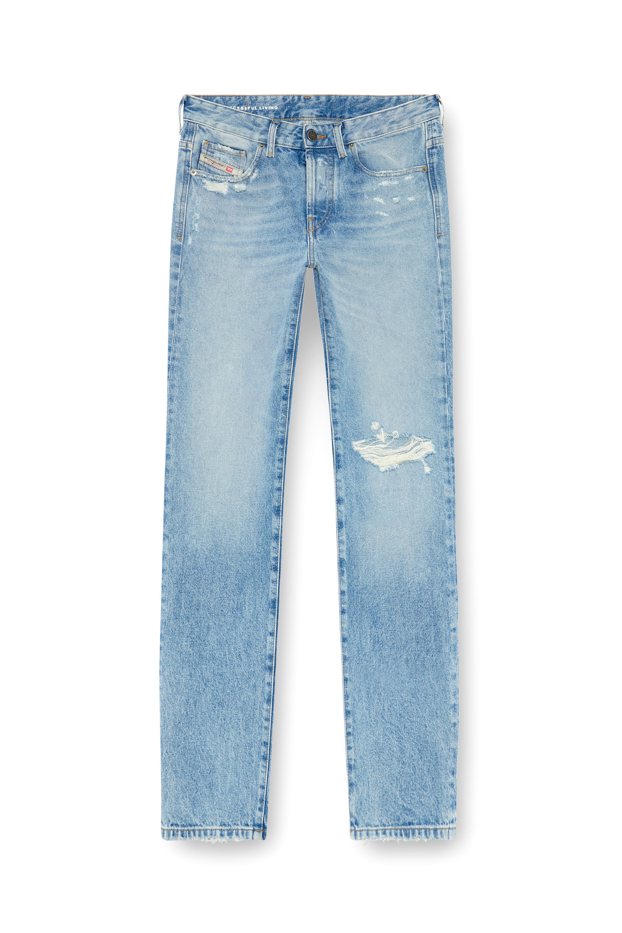 Diesel - Woman's Straight Jeans 1989 D-Mine 09J80, Light Blue - 2