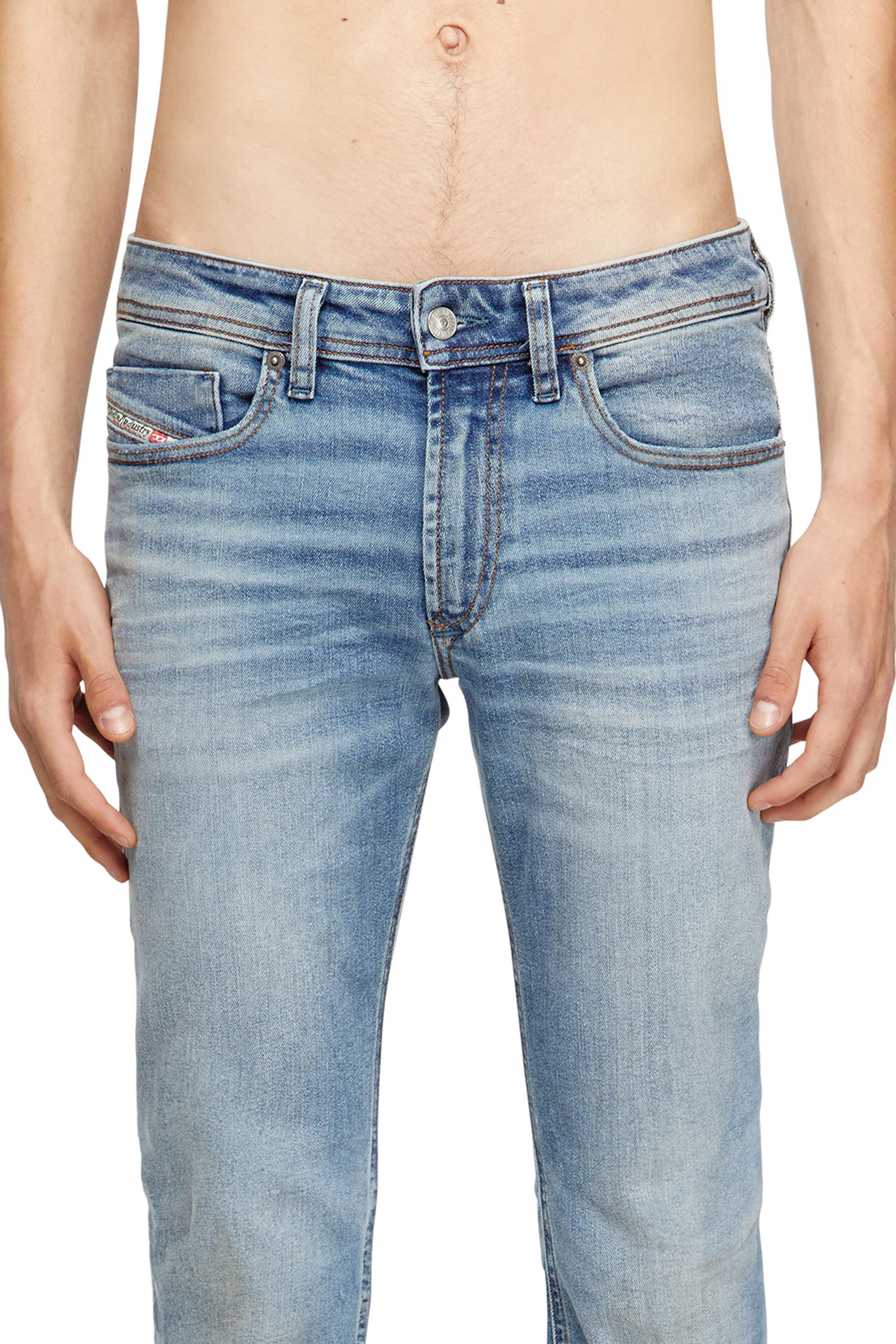 Diesel - Man's Skinny Jeans 1979 Sleenker 0DBDQ, Light Blue - 5