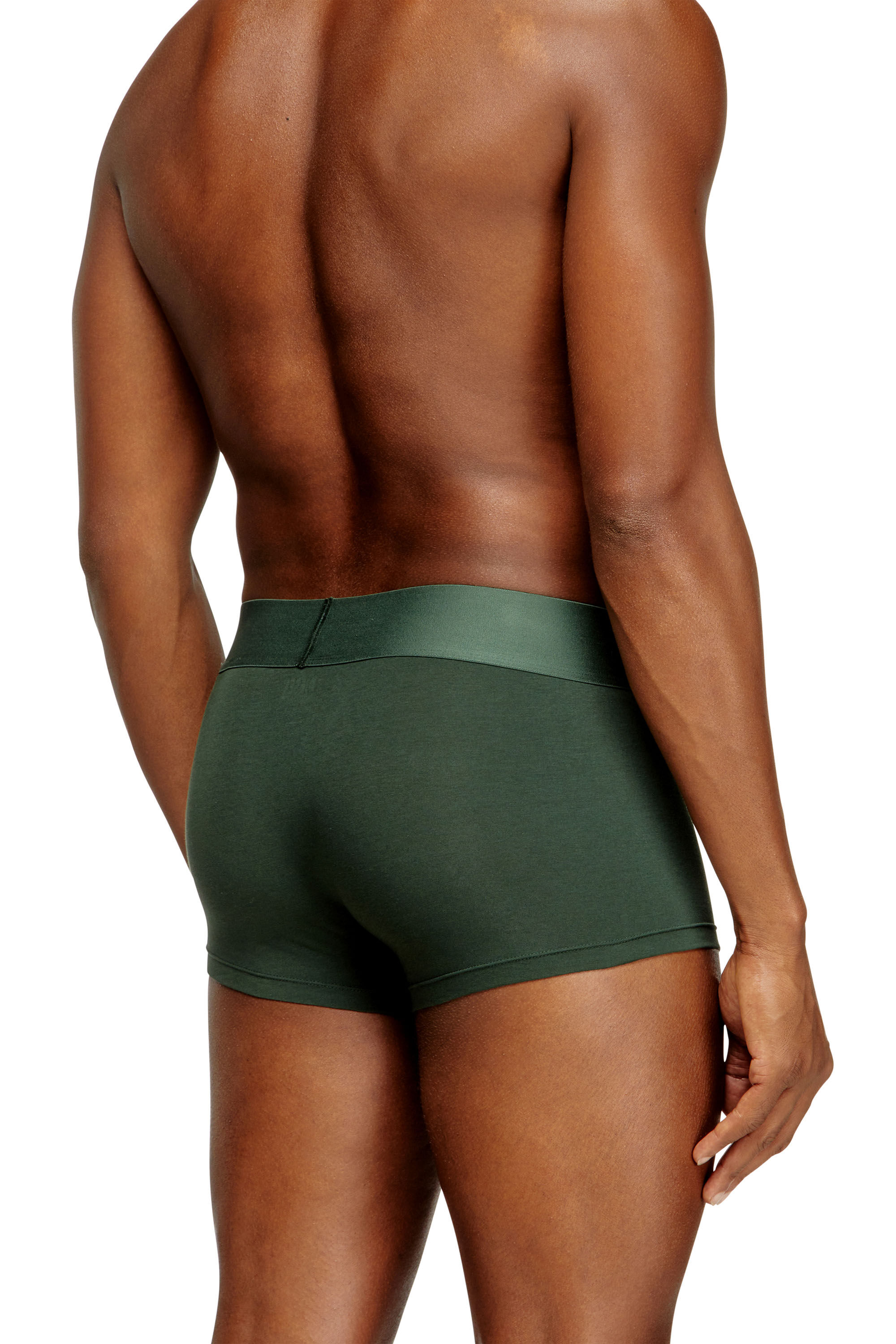 Diesel - DAMIEN-D-POP-3PACK-55, Man's Three-pack stretch-cotton boxers with cut logo in Green - 4