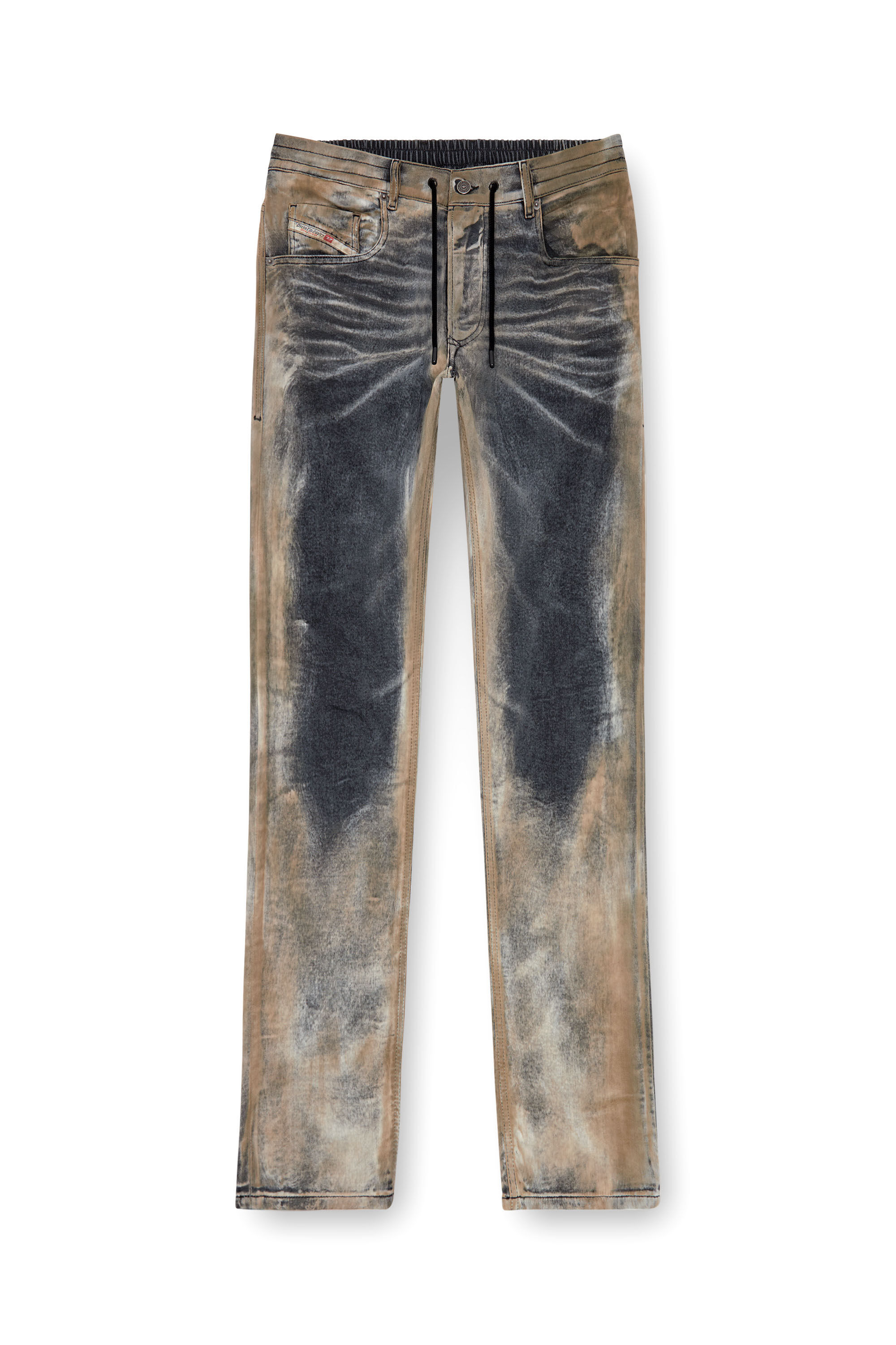 Diesel - Man's Tapered 2030 D-Krooley Joggjeans® 068NP, Black/Dark grey - 2