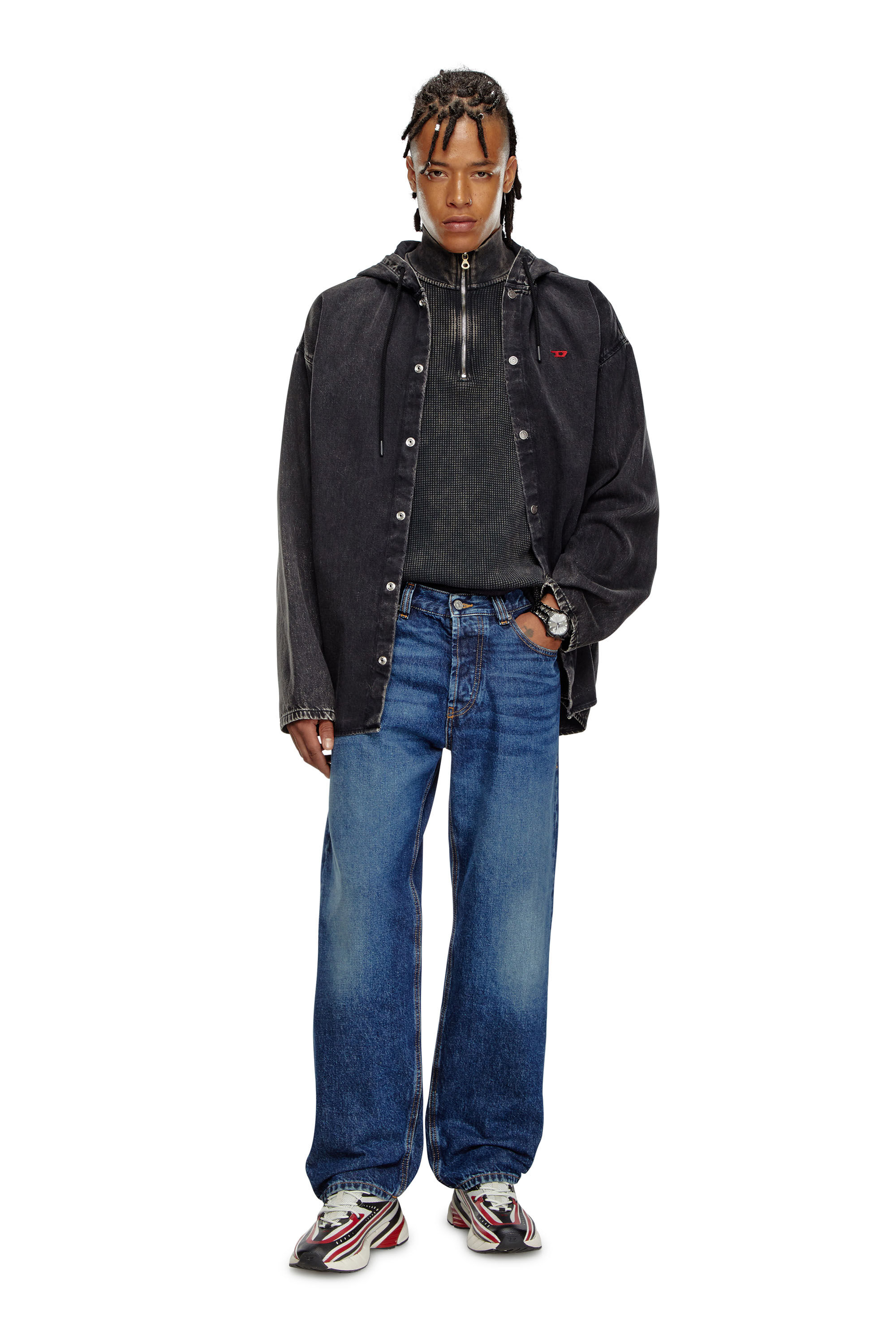 Diesel - Man's Straight Jeans 2010 D-Macs 09I27, Dark Blue - 1