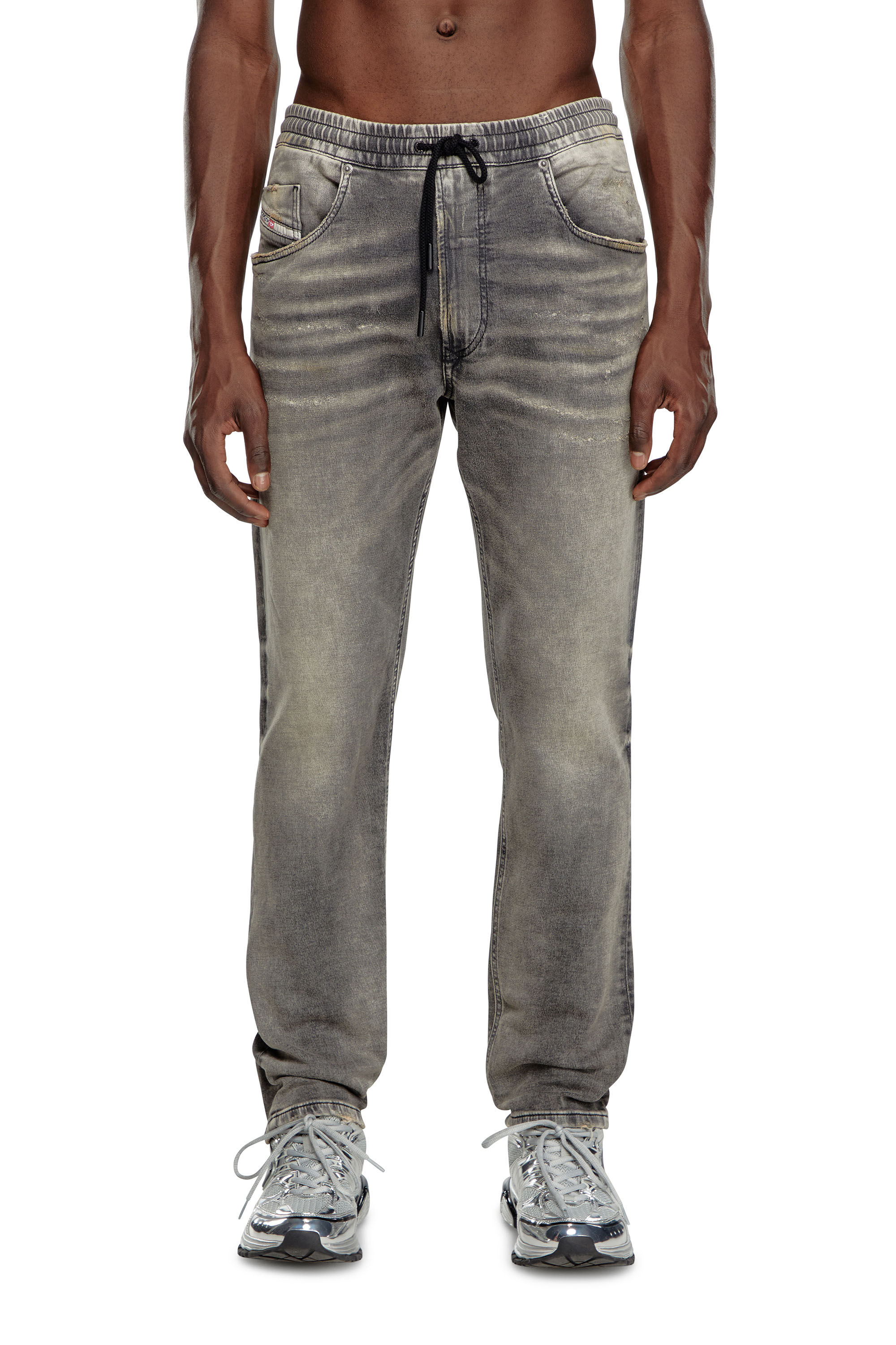 Diesel - Man's Tapered 2030 D-Krooley Joggjeans® 068LQ, Grey - 3