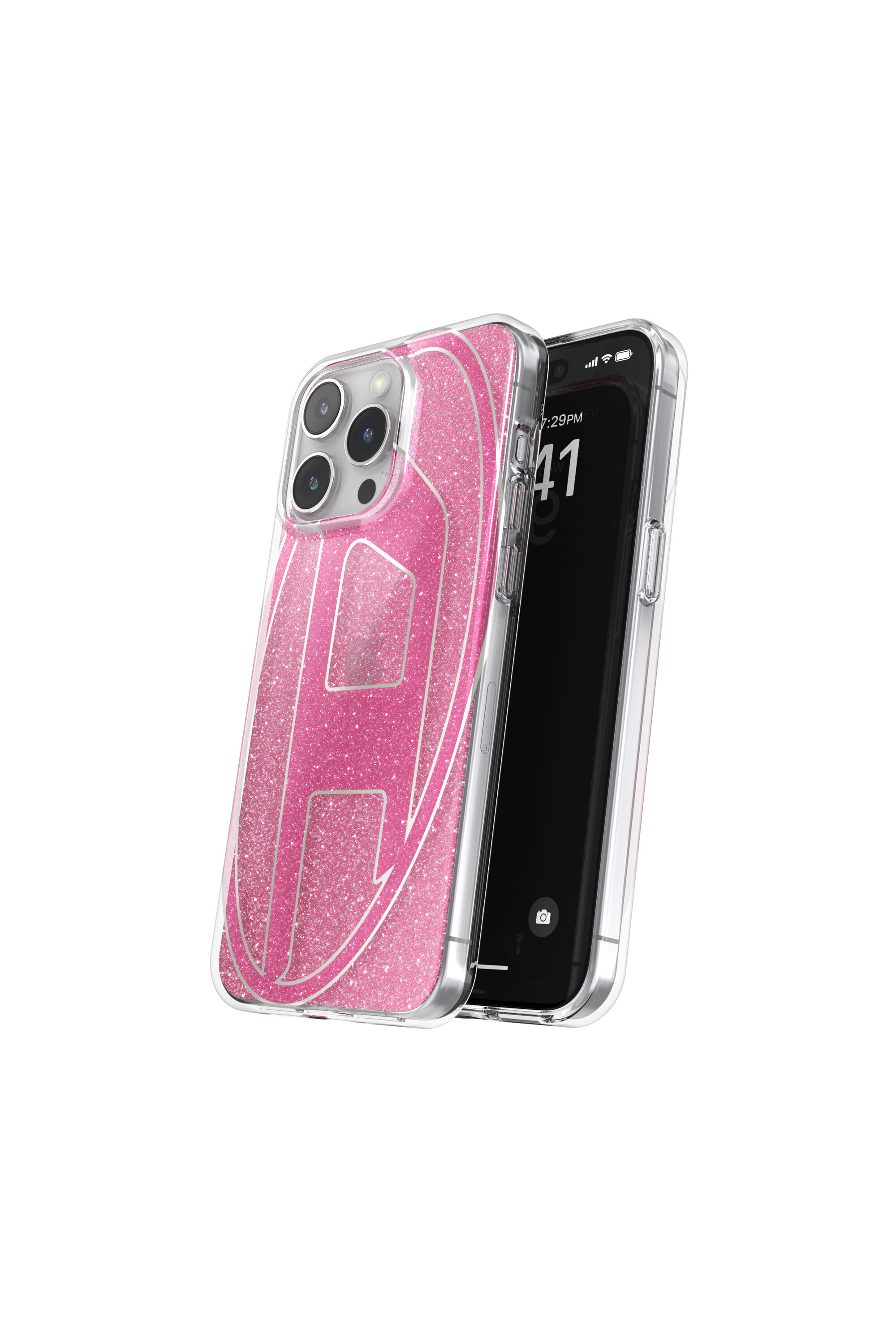 Diesel - 60037 AOP CASE, Unisex's Glitter Case for iP 15 Pro Max in Pink - 3