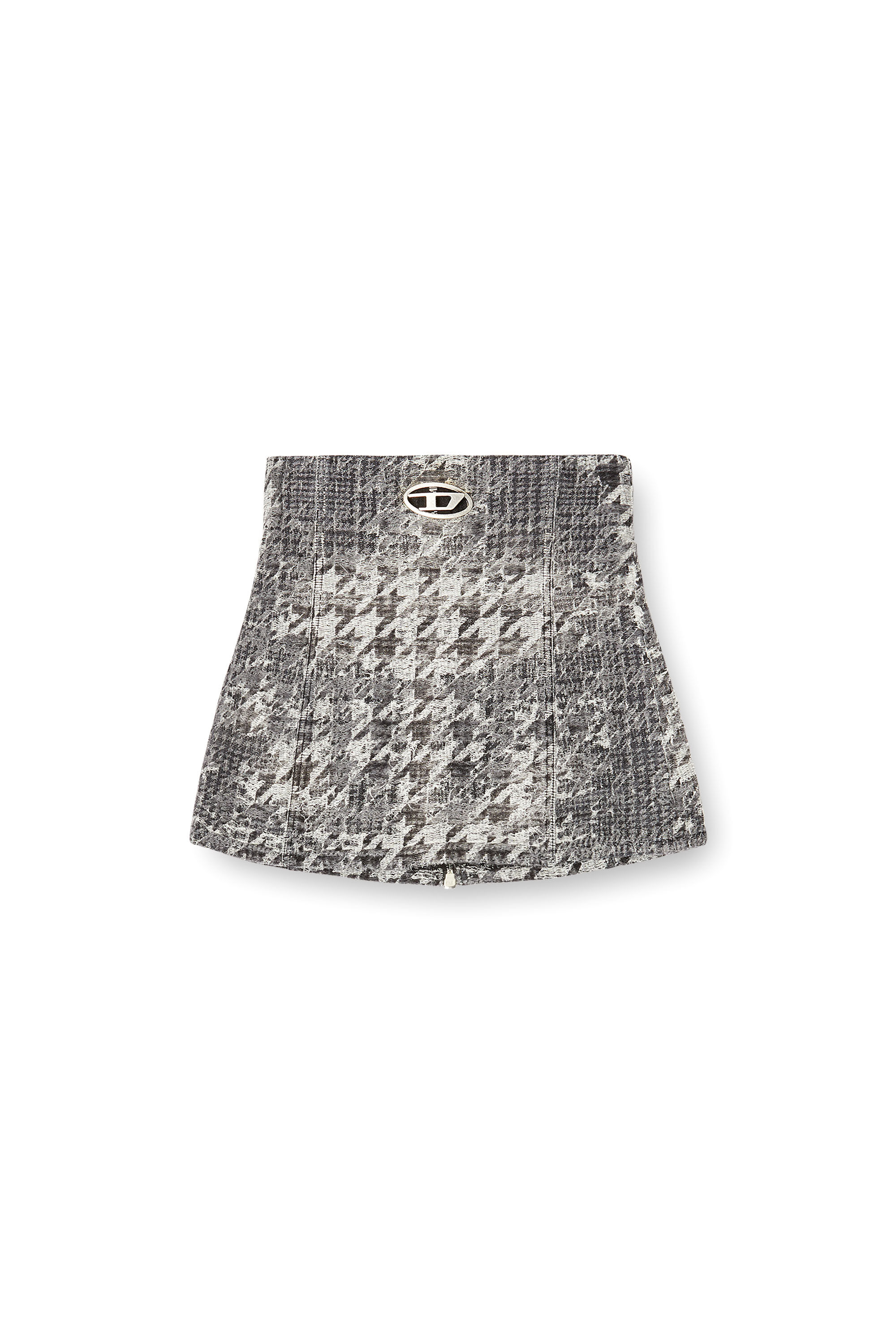 Diesel - DE-ORSET-FSH1, Woman's Basque in Prince of Wales jacquard denim in Black/White - 2