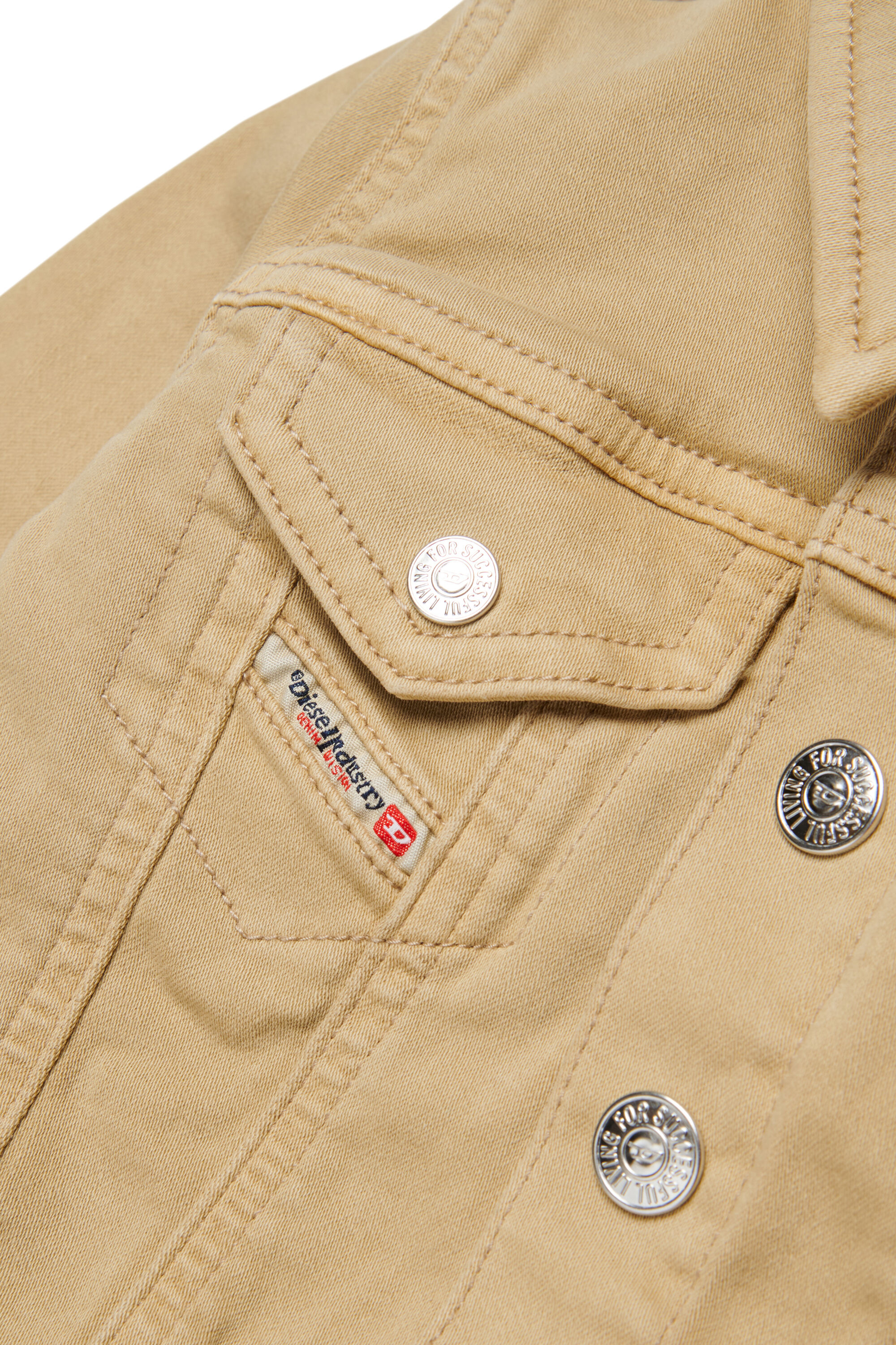 Diesel - JAROMYB JJJ, Unisex's JoggJeans jacket with chest pockets in Light Brown - 4