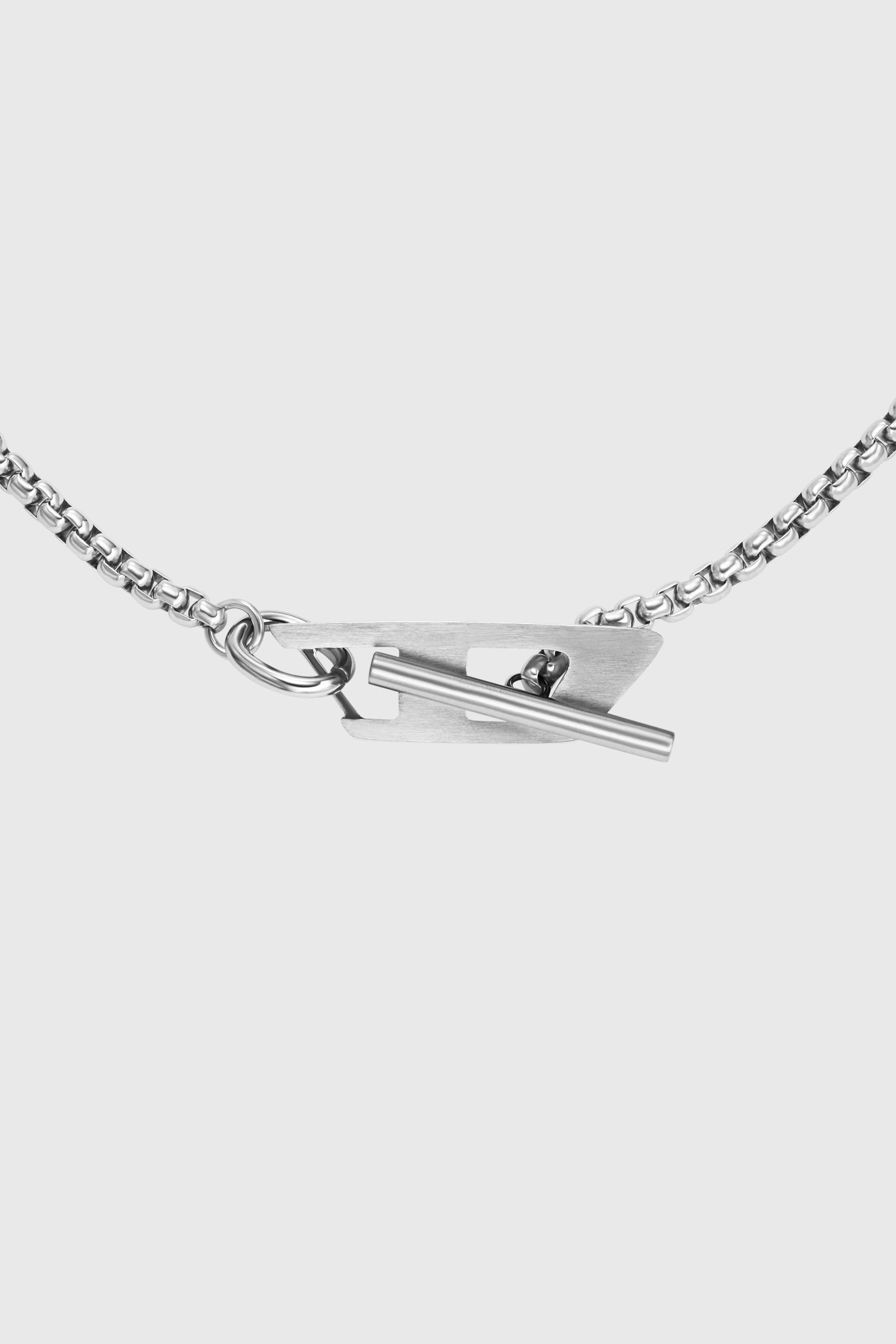 Diesel - DX1477, Unisex's Stainless steel chain necklace in Silver - 2