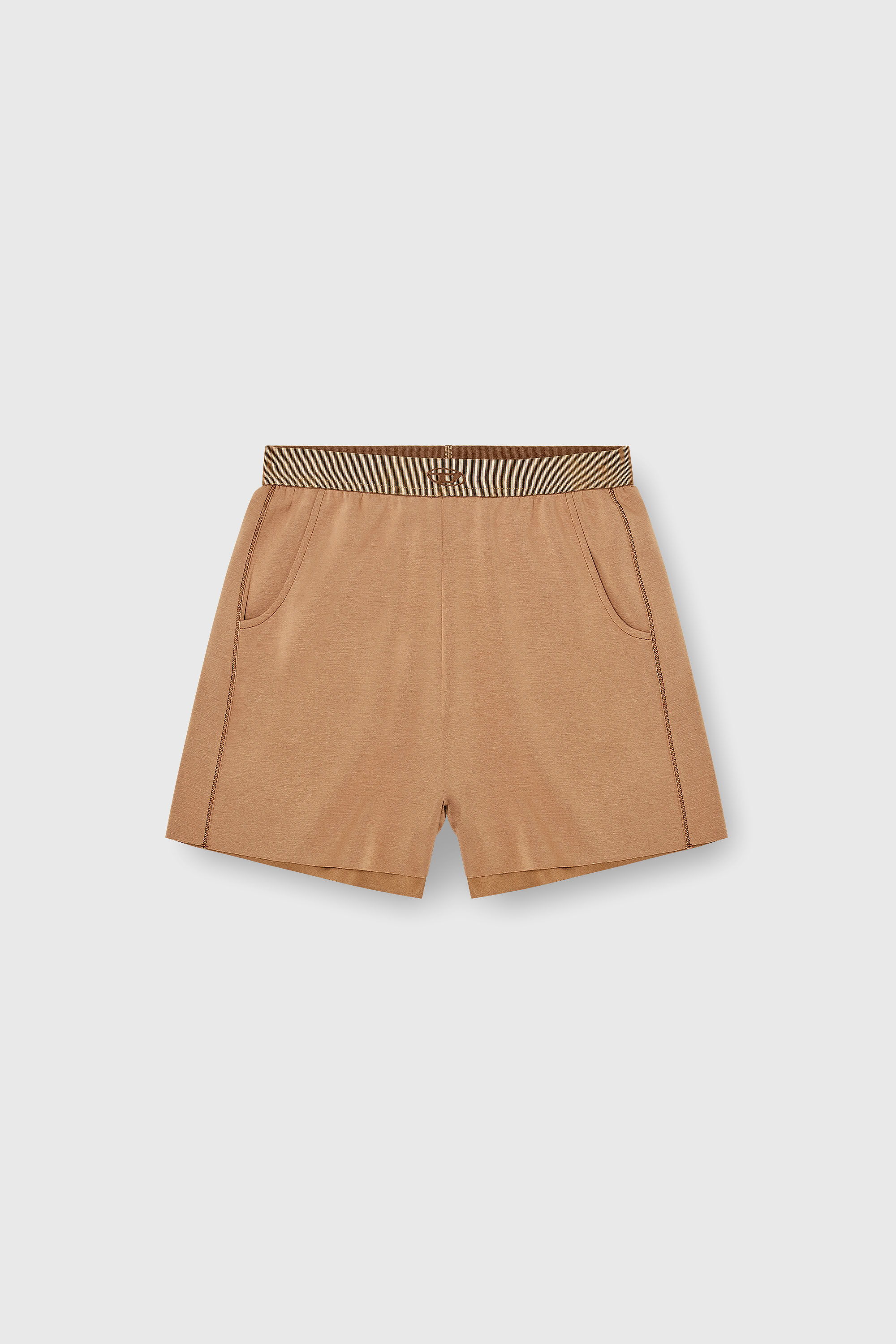 Diesel - MARTHA-UTLT, Woman's Shorts in light stretch scuba in Brown - 2