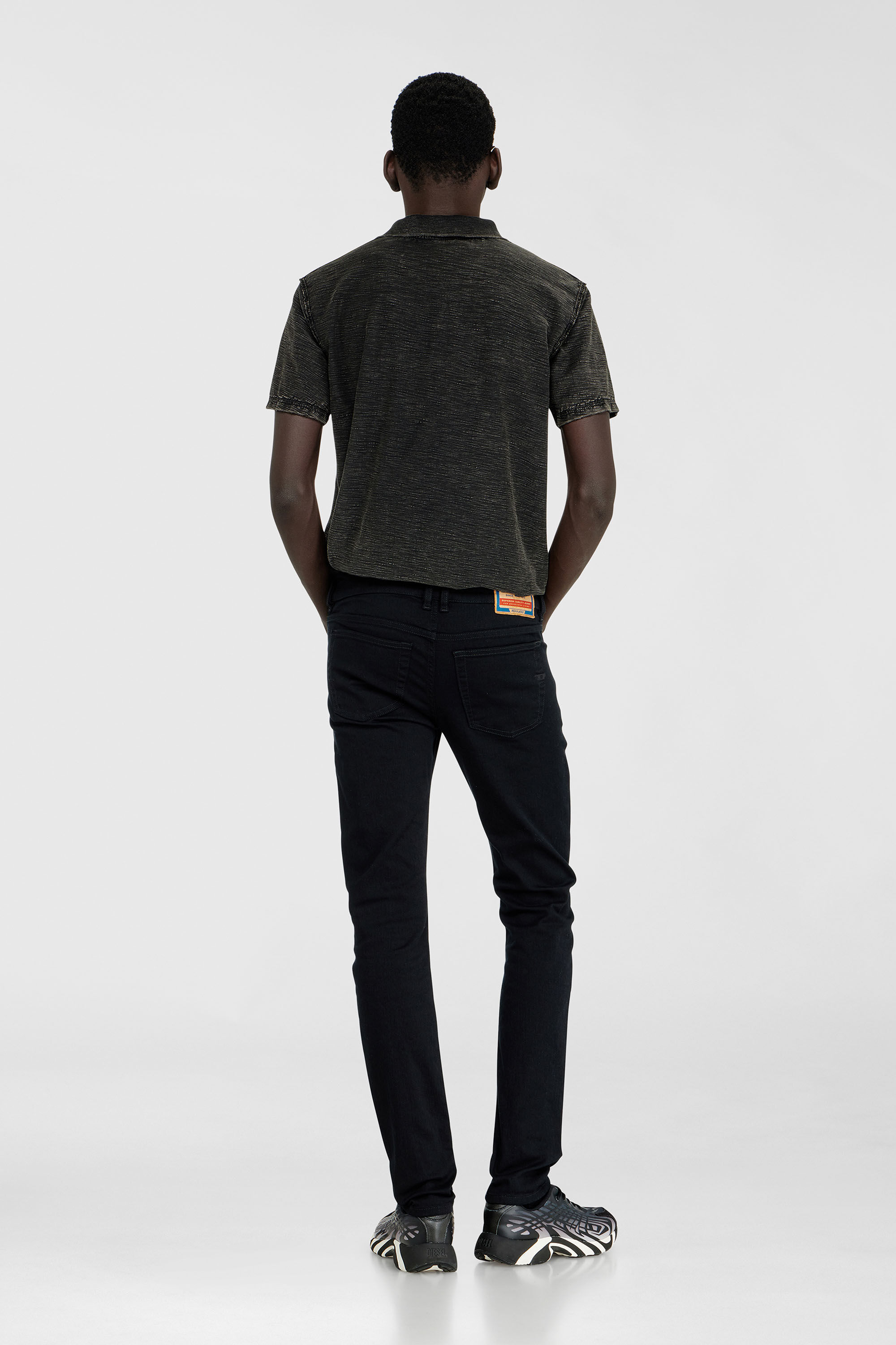 Diesel - Man's Skinny Jeans 1979 Sleenker 09C51, Black/Dark grey - 3
