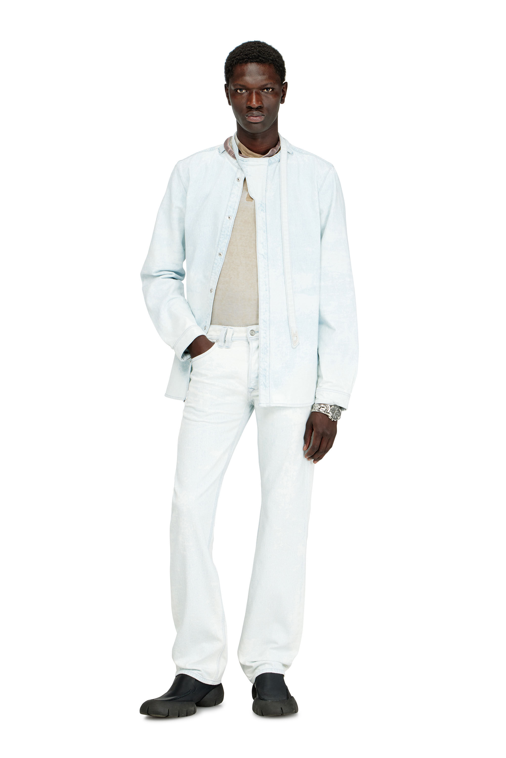 Diesel - Man's Regular Jeans 1985 Larkee 09Q16, Light Blue - 1