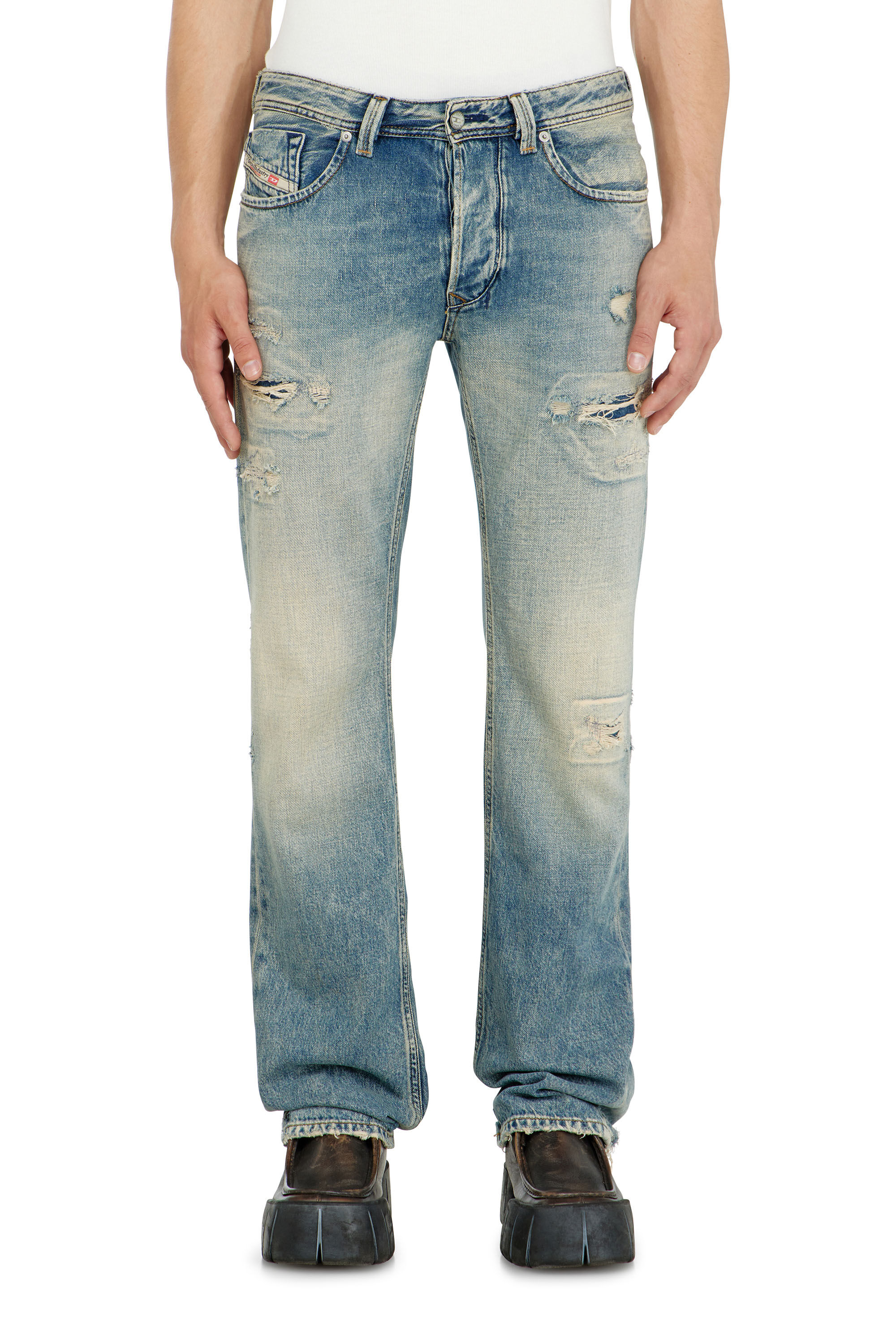Diesel - Man's Regular Jeans 1985 Larkee 09P62, Medium blue - 4