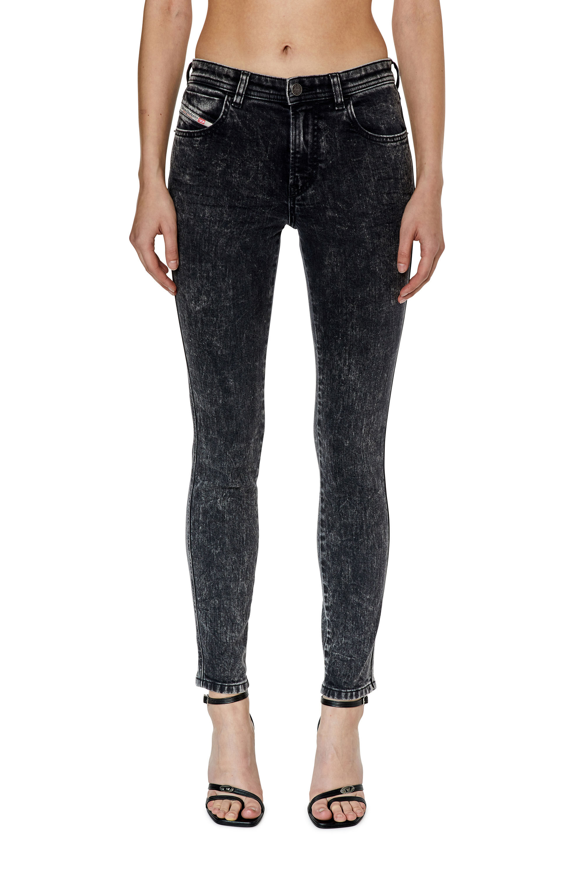 Diesel - Skinny Jeans 2015 Babhila 0ENAN, Black/Dark grey - Image 3