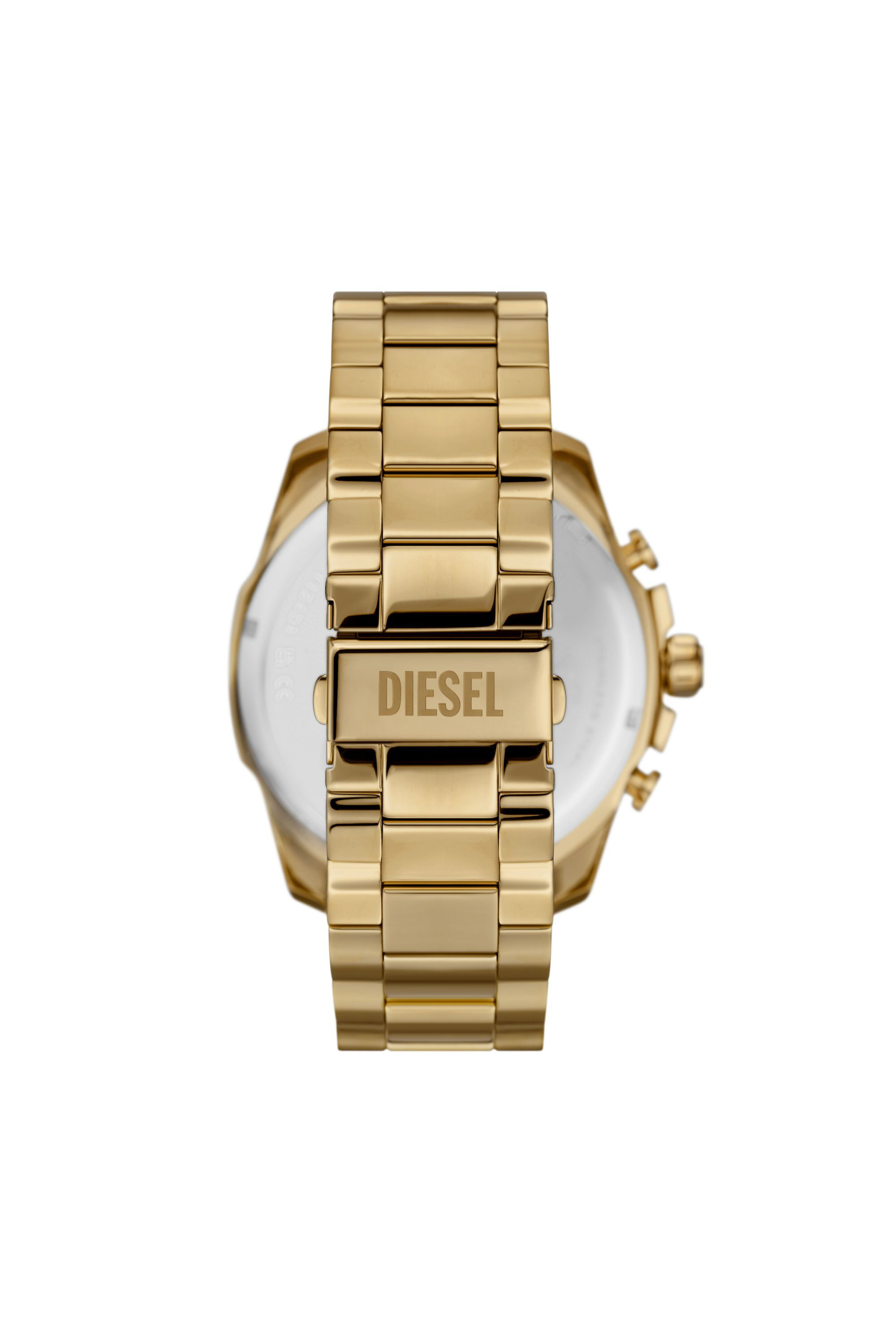 Diesel - DZ4662, Man's Mega Chief chronograph gold-tone stainless steel watch in Gold - 2