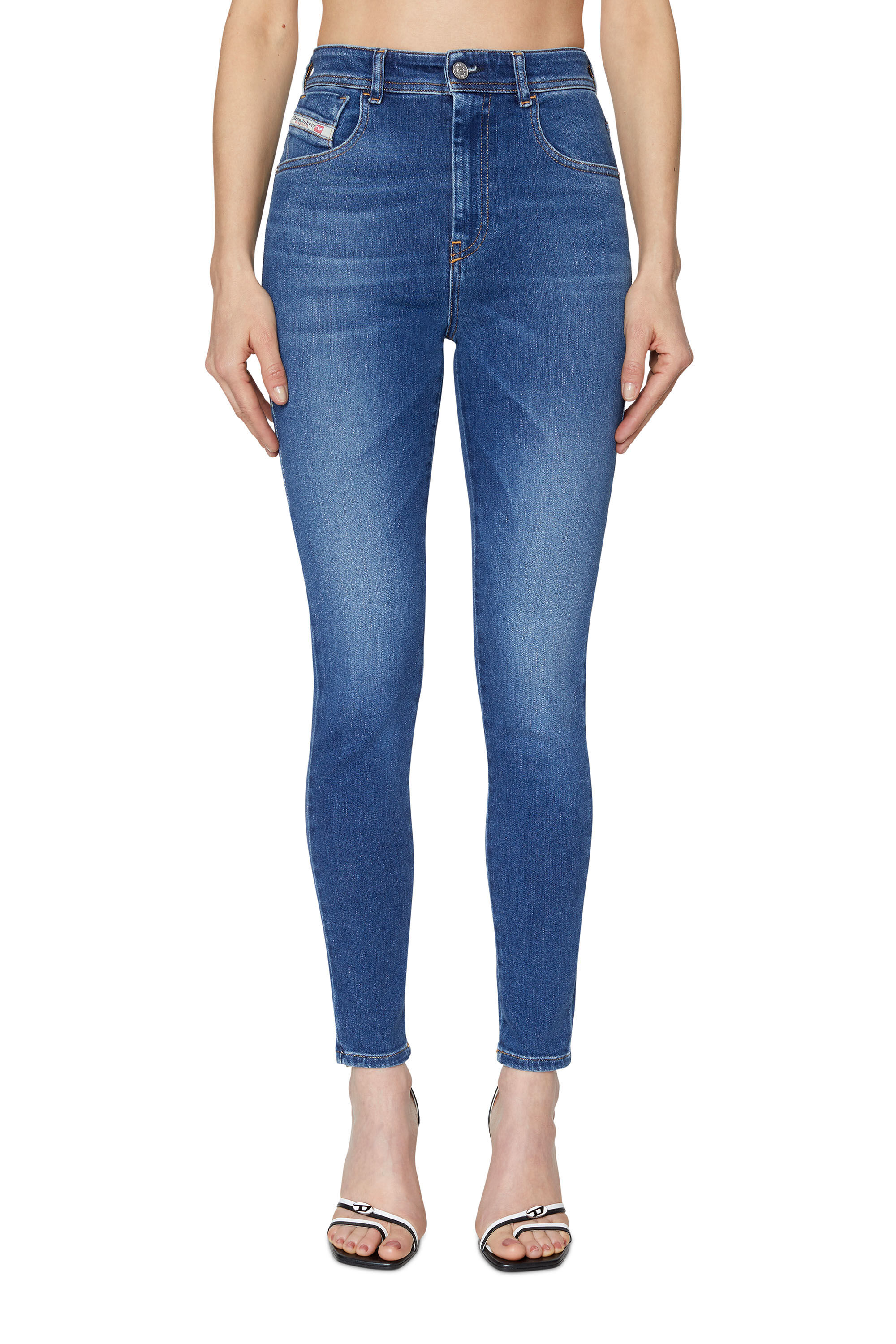 Diesel - Super skinny Jeans 1984 Slandy-High 09C21, Medium blue - Image 3