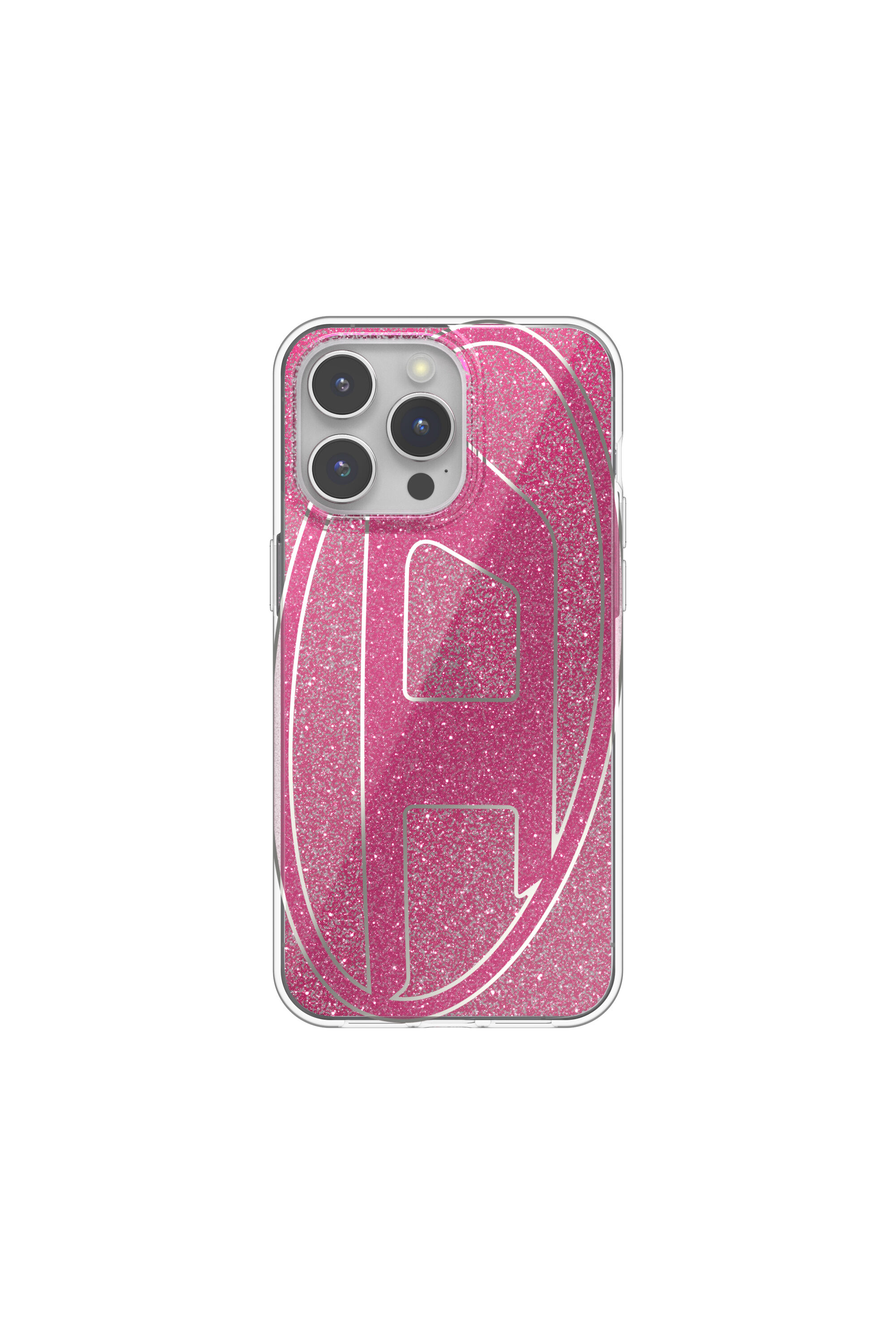 Diesel - 60037 AOP CASE, Unisex's Glitter Case for iP 15 Pro Max in Pink - 2