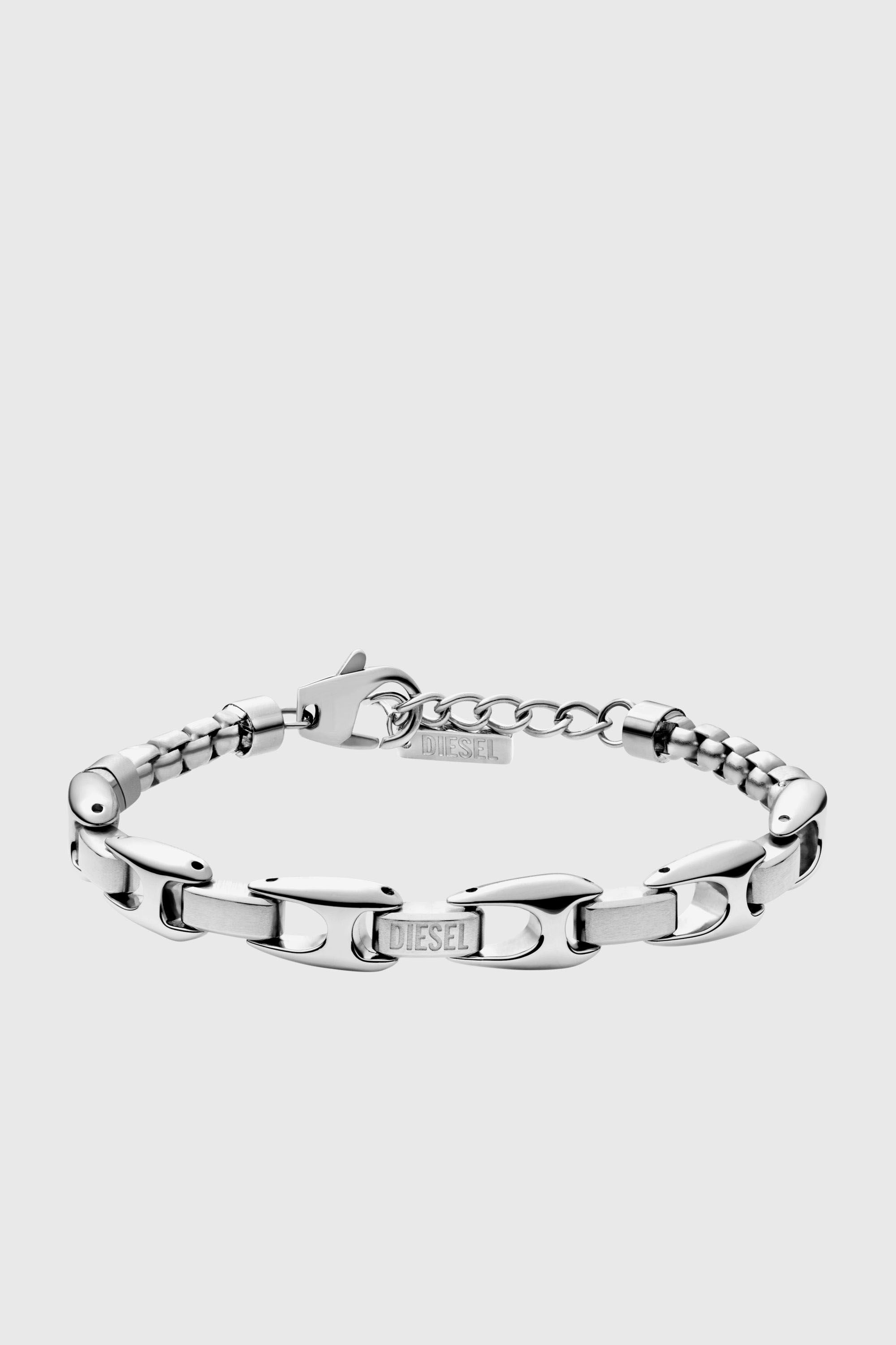 Diesel - DX1633040 JEWELLERY, Unisex's Stainless steel chain bracelet in Silver - 1