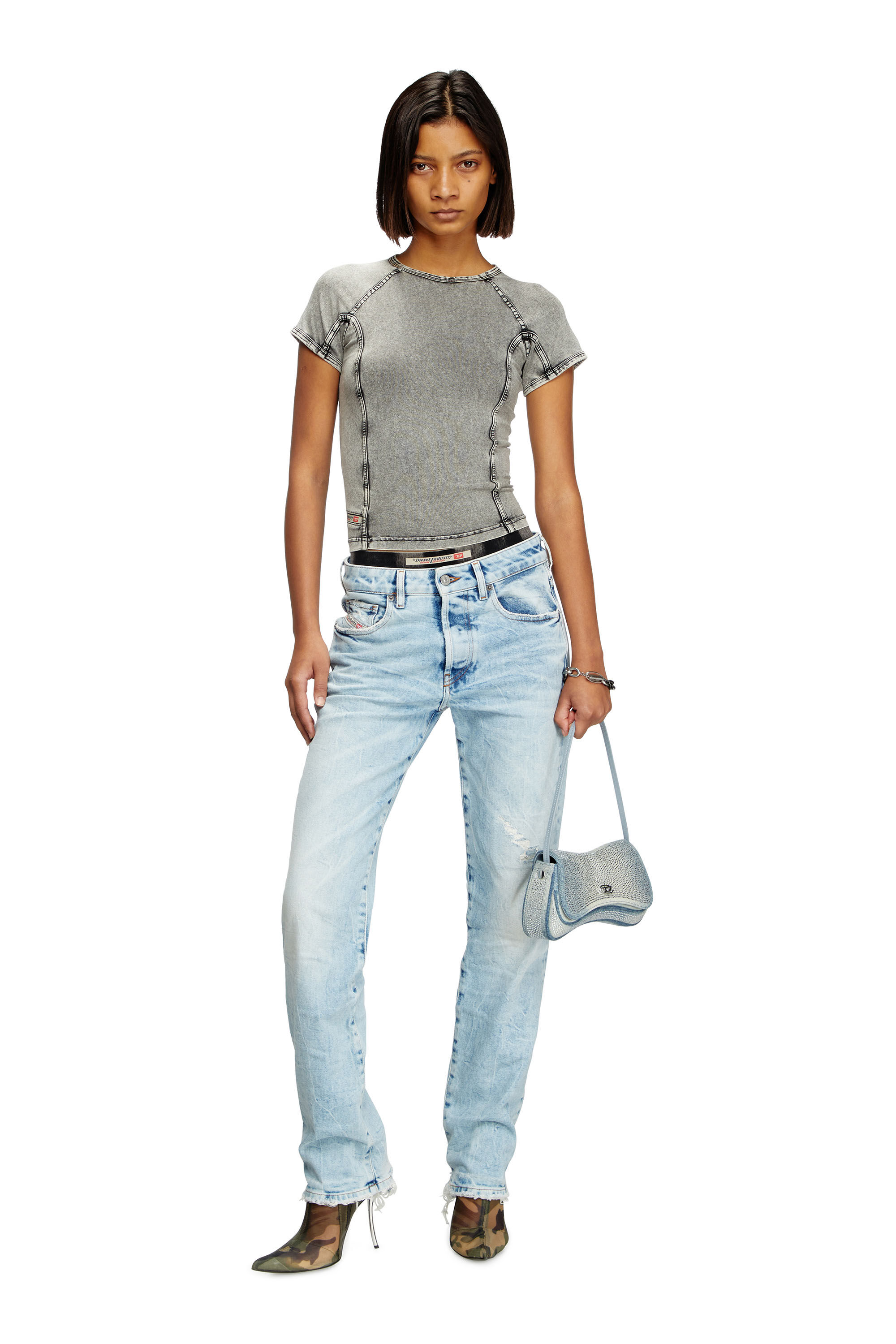 Diesel - Woman's Regular Jeans 1989 D-Mine 09L31, Light Blue - 1