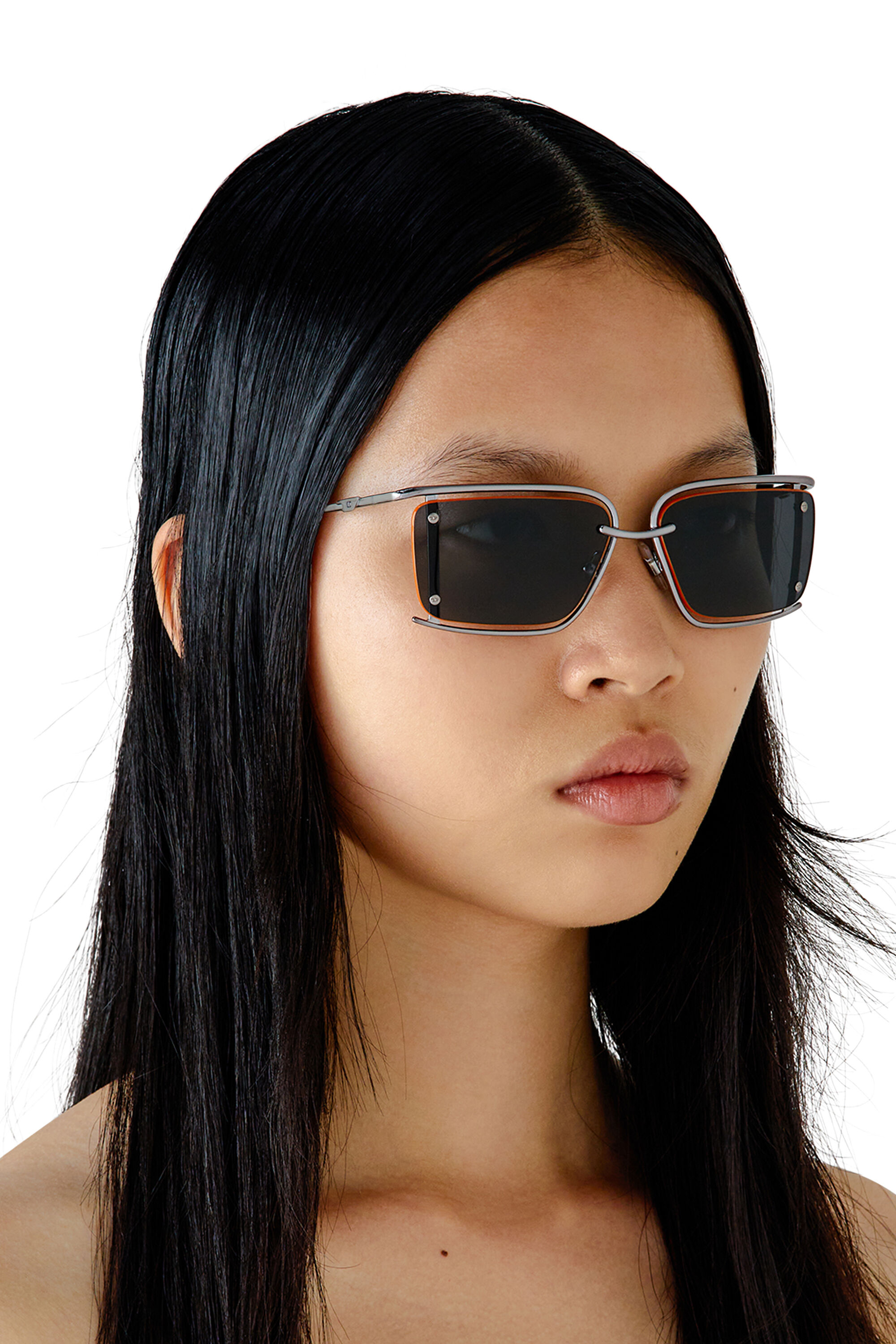 Diesel - 0DL1002, Unisex Rectangle sunglasses in Black - Image 6