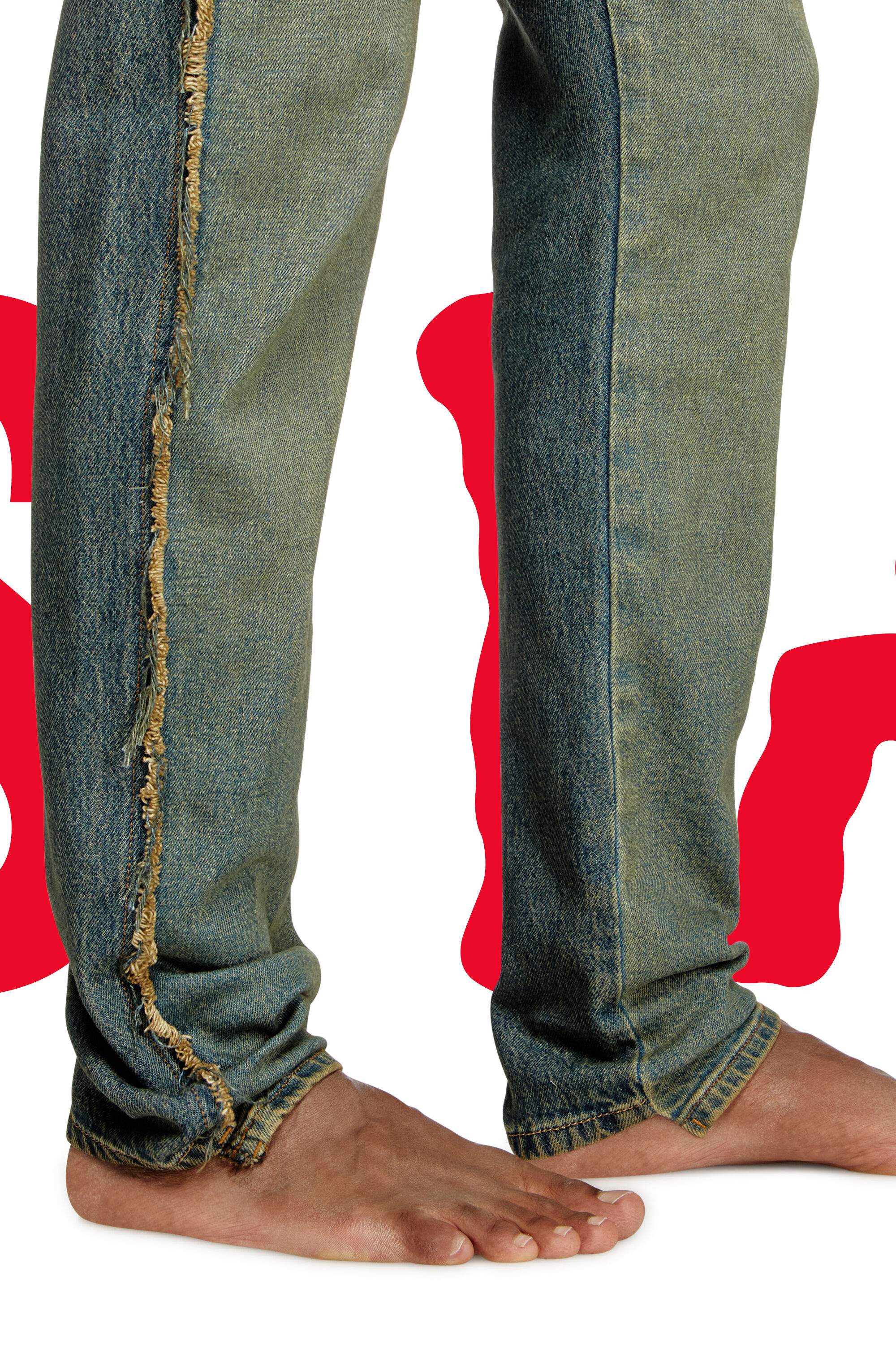 Diesel - Man's Regular Jeans Dieseloves 04 09M98, Dark Blue - 5