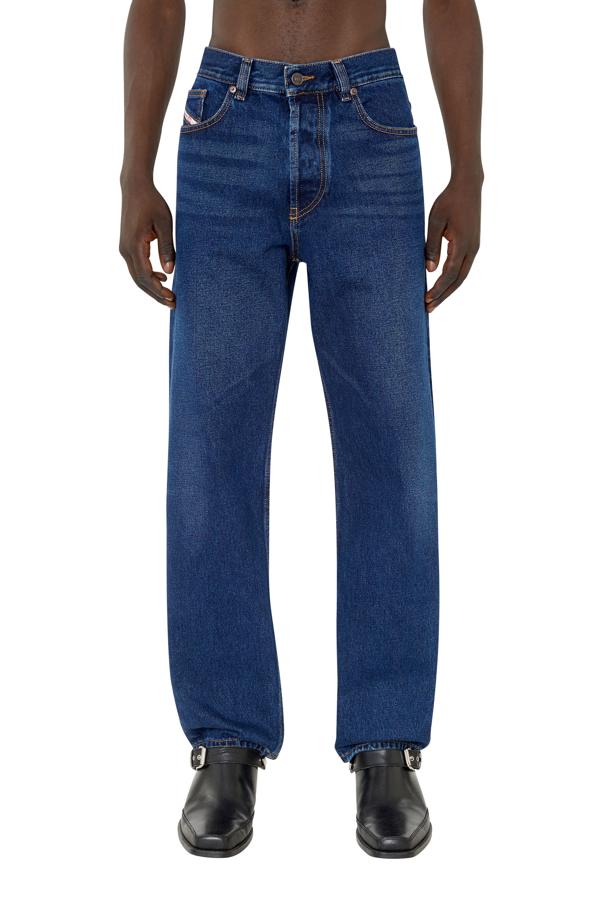 Diesel - Straight Jeans 2010 D-Macs 007E6, Dark Blue - Image 3