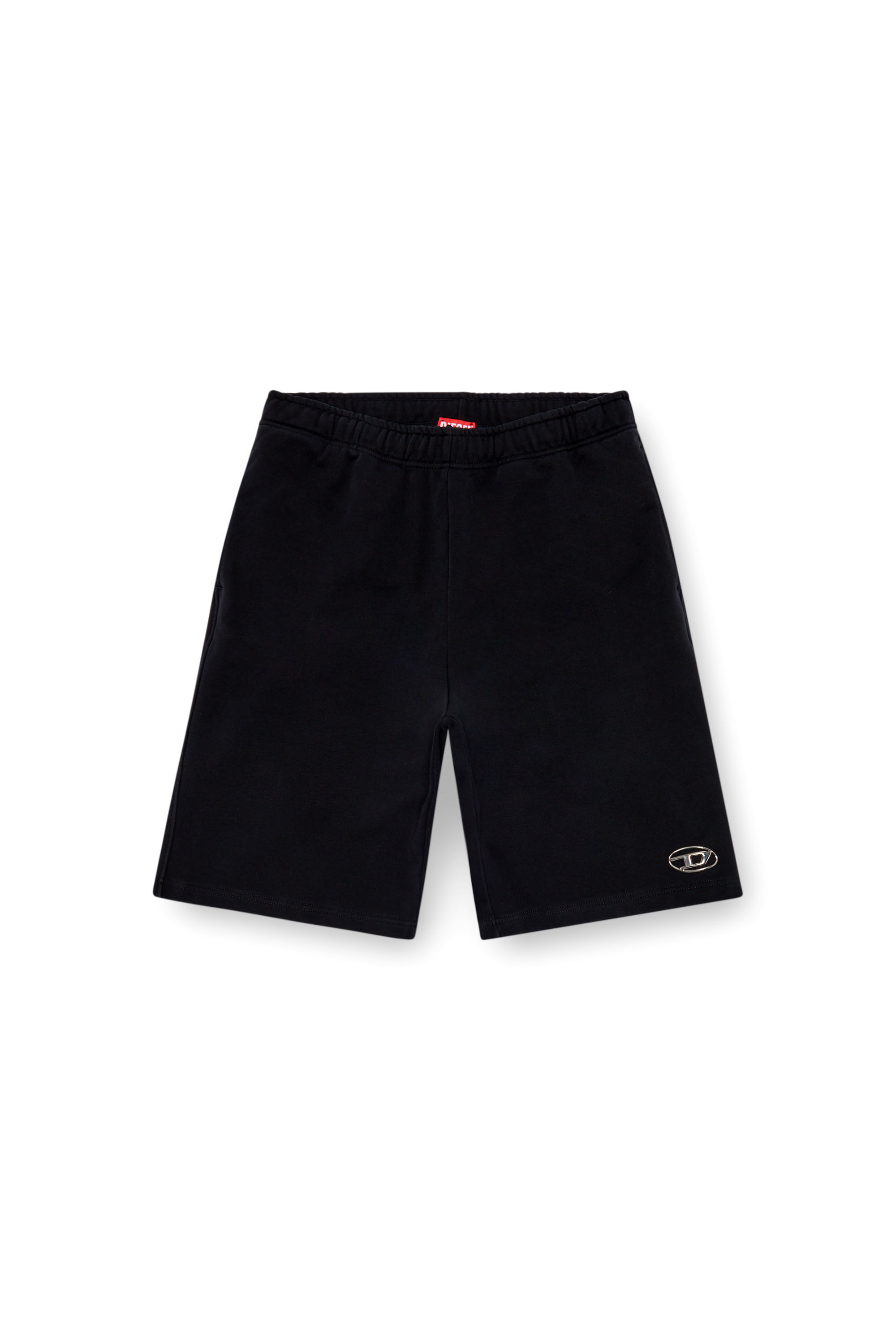 Diesel - P-MARSHY-OD, Man's Sweat shorts with injection molded logo in Black - 2