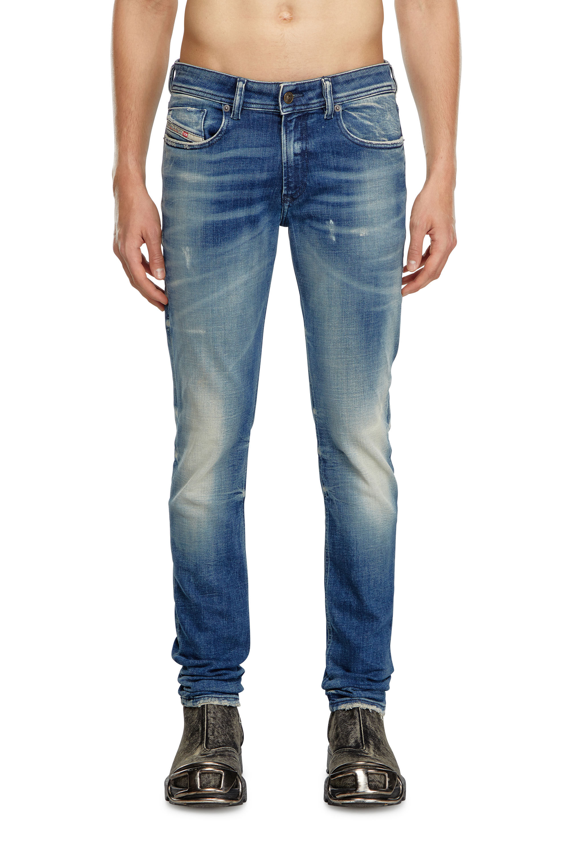 Diesel - Man's Skinny Jeans 1979 Sleenker 09J24, Medium blue - 3