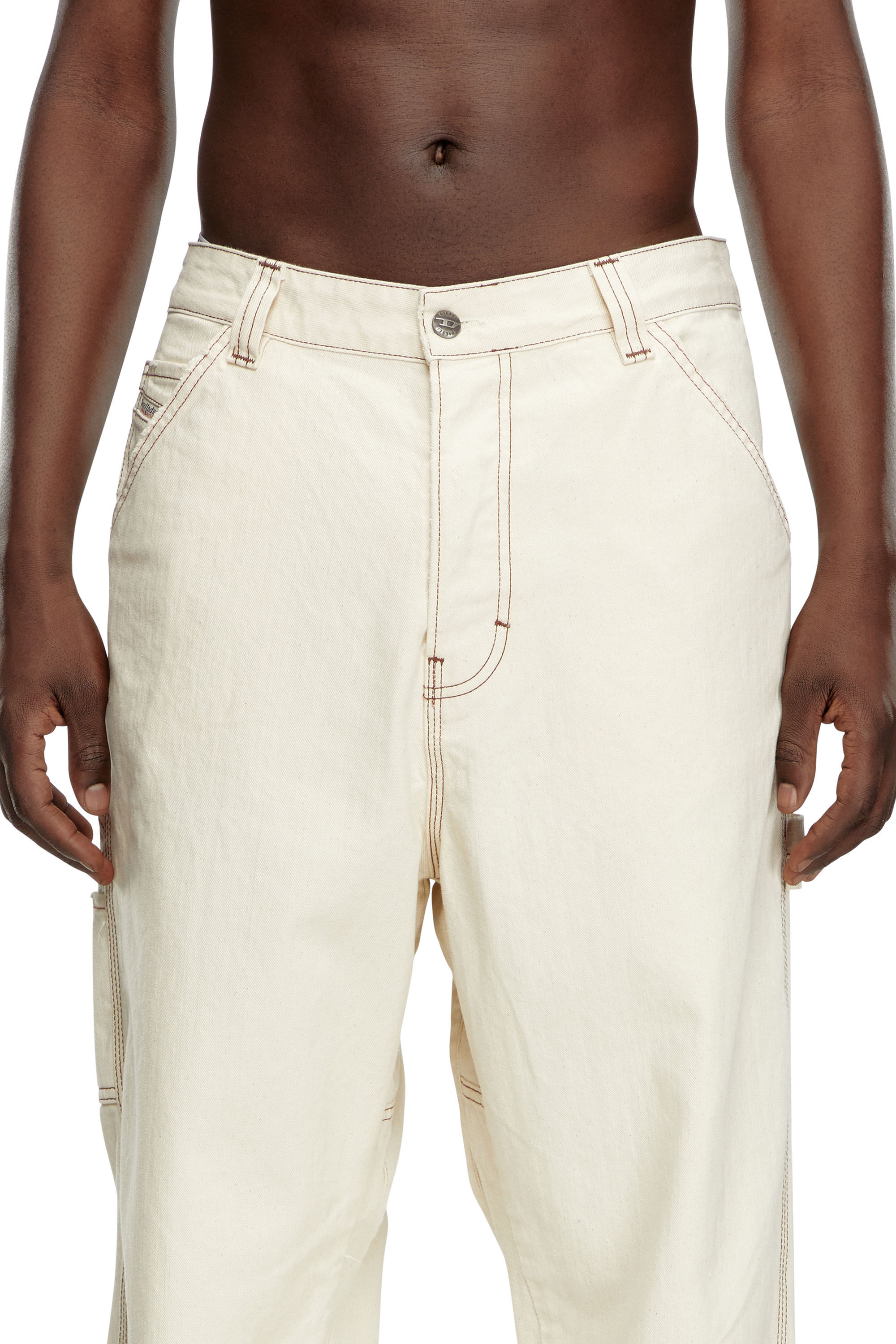 Diesel - Man's Straight Jeans D-Livery 0GRDQ, White - 5