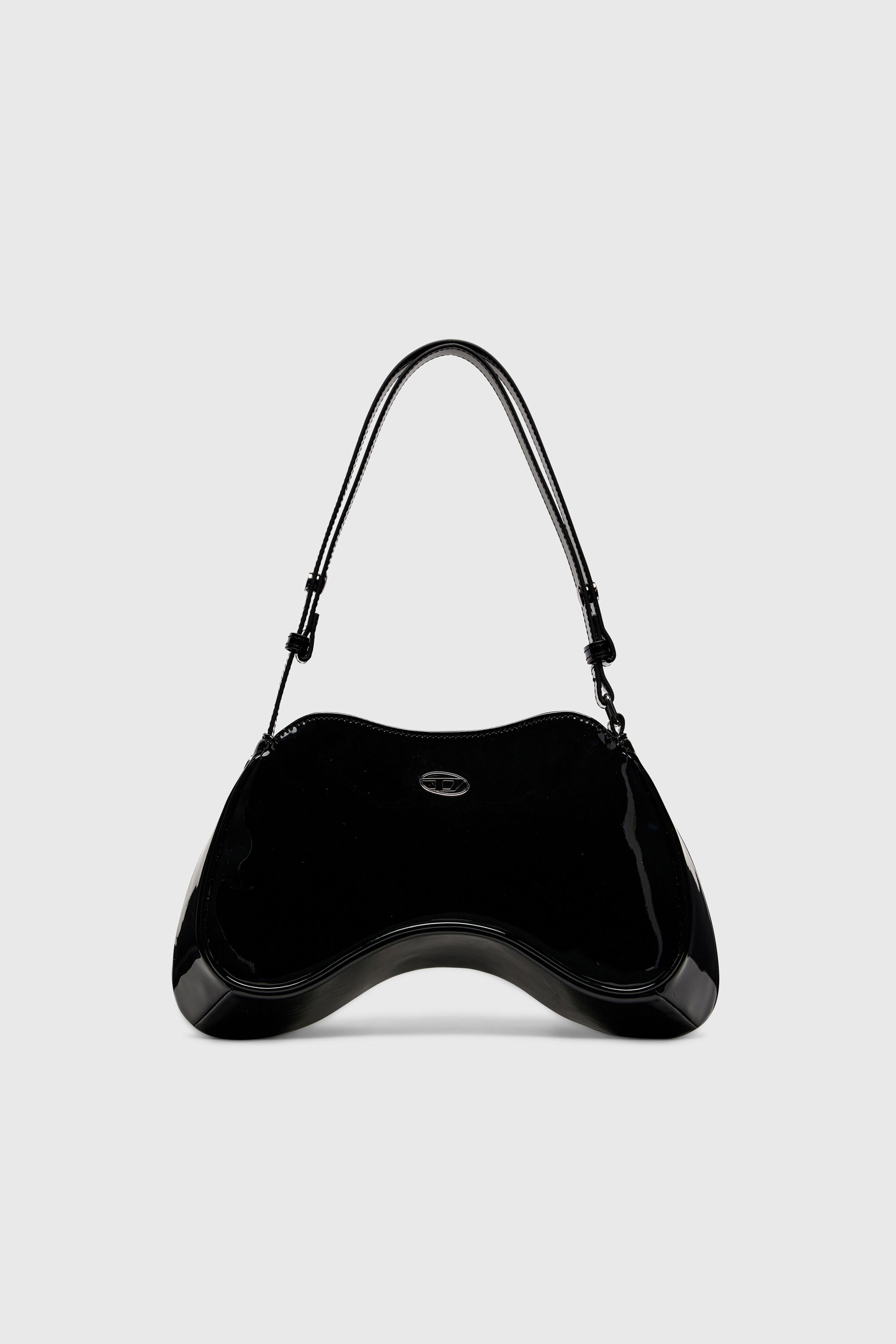 Diesel - PLAY SHOULDER, Woman's Play-Glossy shoulder bag in Black - 2