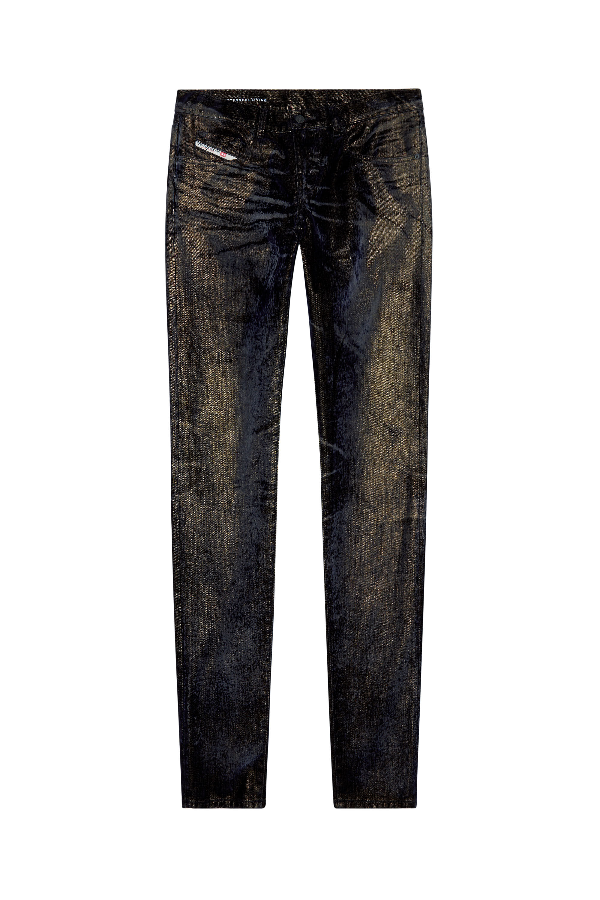 Diesel - Man Slim Jeans 2019 D-Strukt 09I49, Black/Dark grey - Image 2