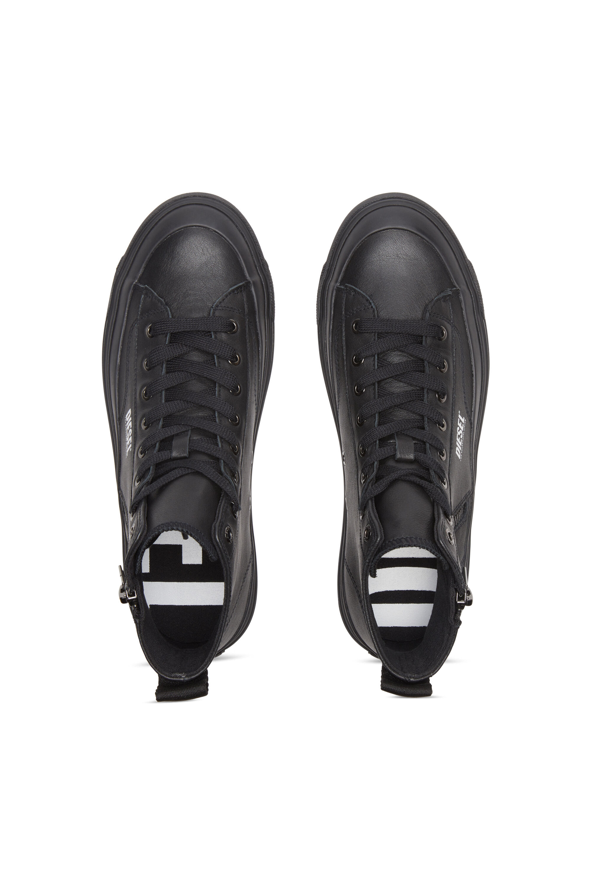 Diesel - S-ATHOS DV MID, Man's S-Athos Dv Mid - High-top sneakers with side zip in Black - 4