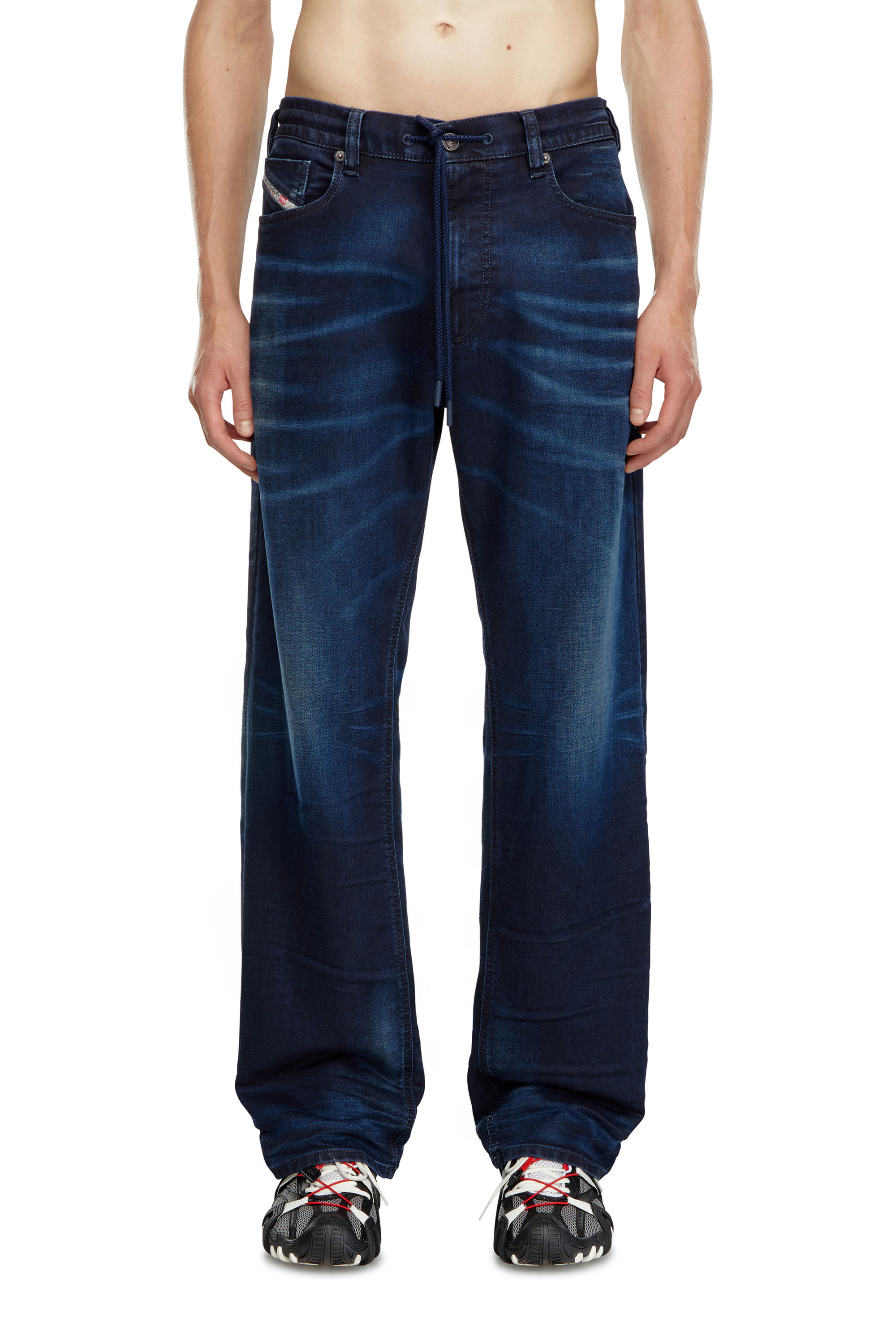 Diesel - Man's Straight 2080 D-Reel Joggjeans® 09J35, Dark Blue - 3