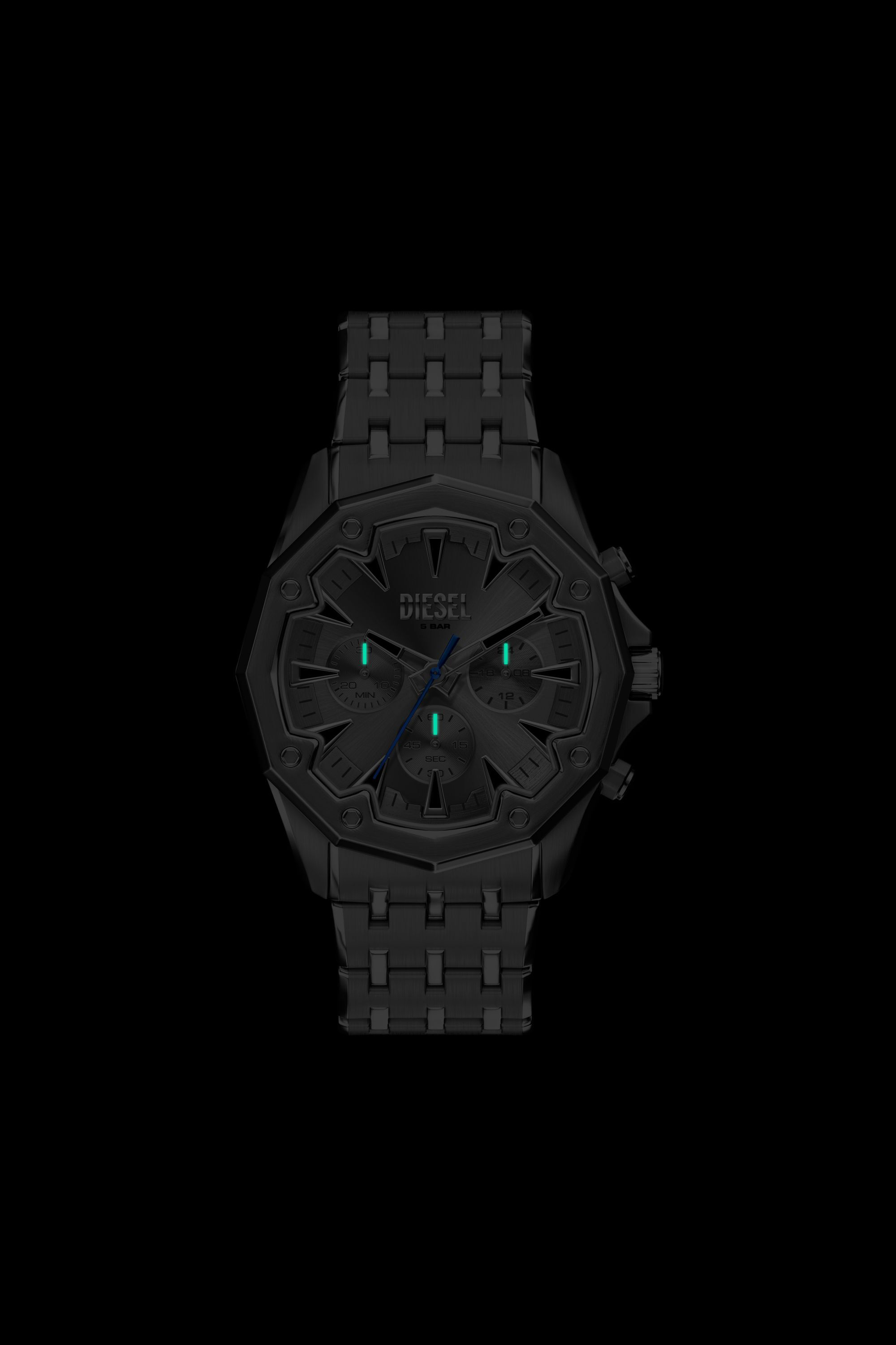 Diesel - DZ4708 WATCH, Man's Stinger Gunmetal Stainless Steel Watch in Grey - 6