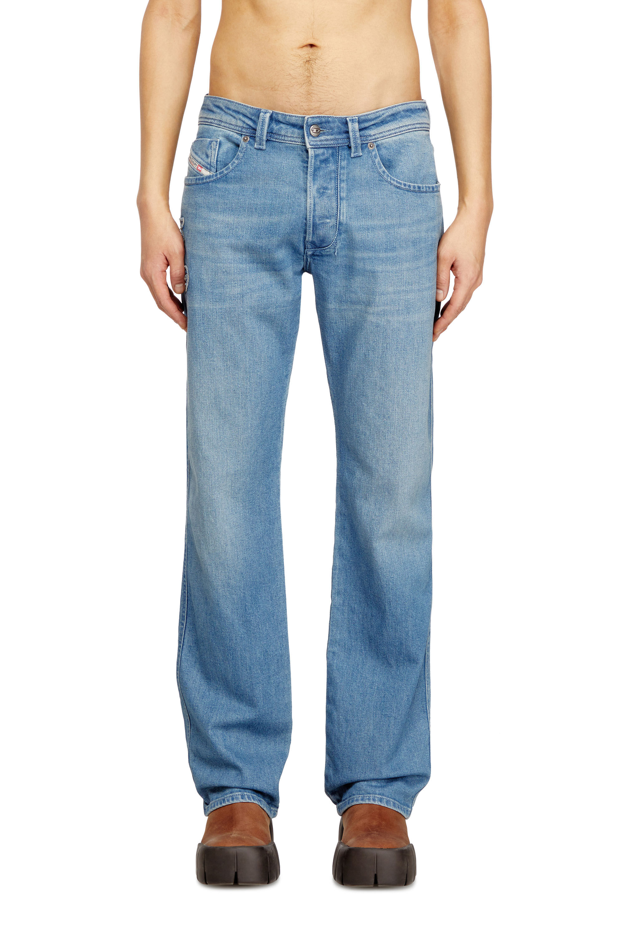 Diesel - Man's Regular Jeans 1985 Larkee 09Q18, Light Blue - 3
