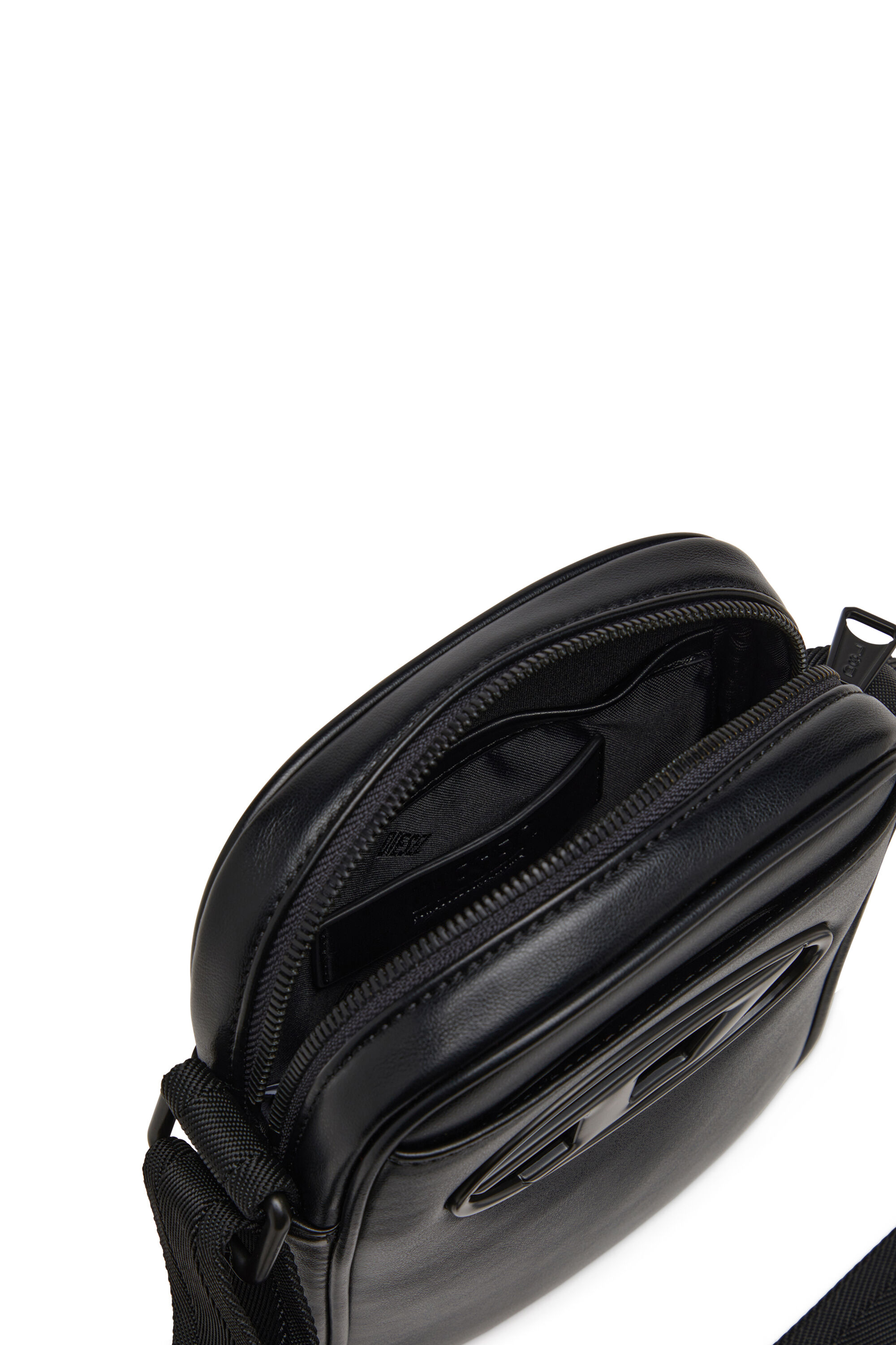 Diesel - HOLI-D CROSSBODY, Man's Holi-D-Crossbody bag in PU and neoprene in Black - 2