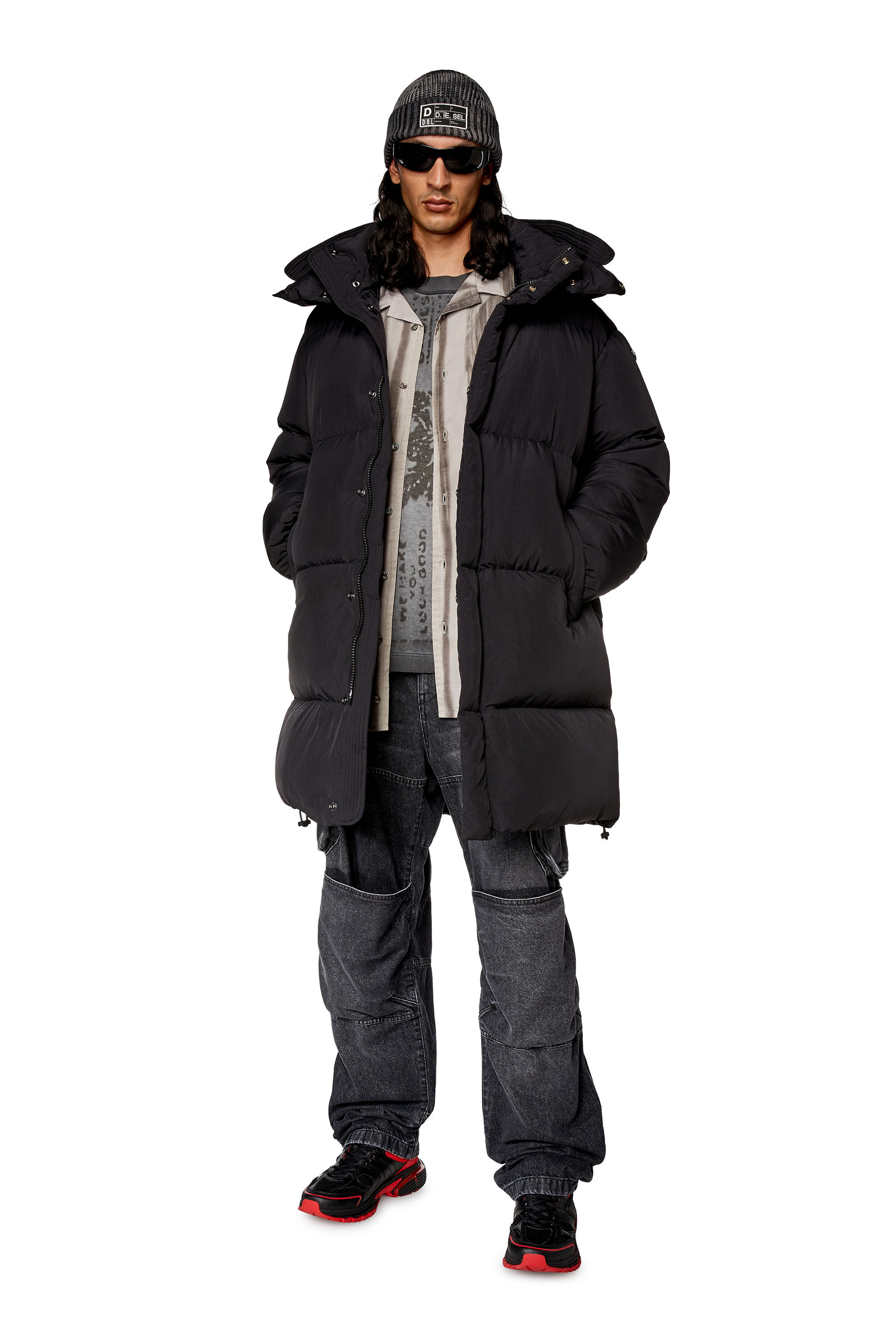 Diesel - W-ROLFYS-LONG, Black - Image 1