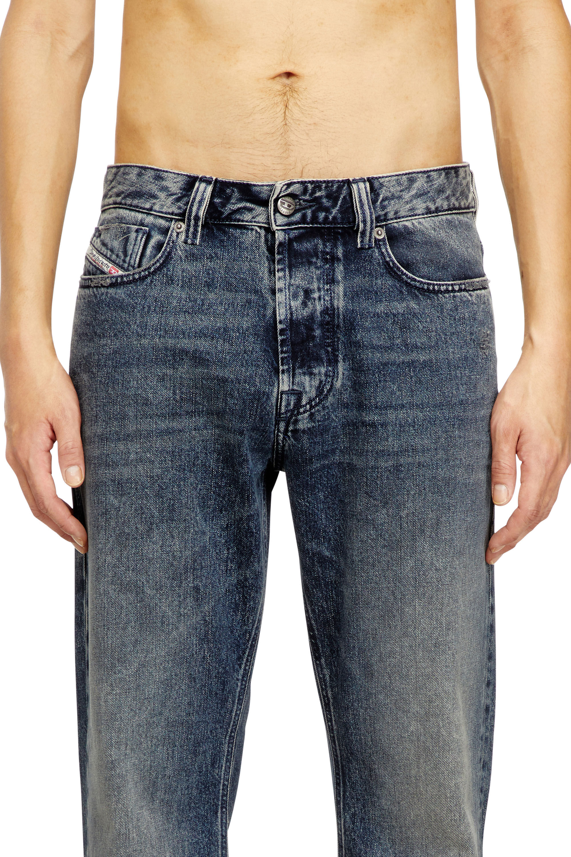 Diesel - Man's Relaxed Jeans 1980 D-Eeper 09N68, Dark Blue - 5