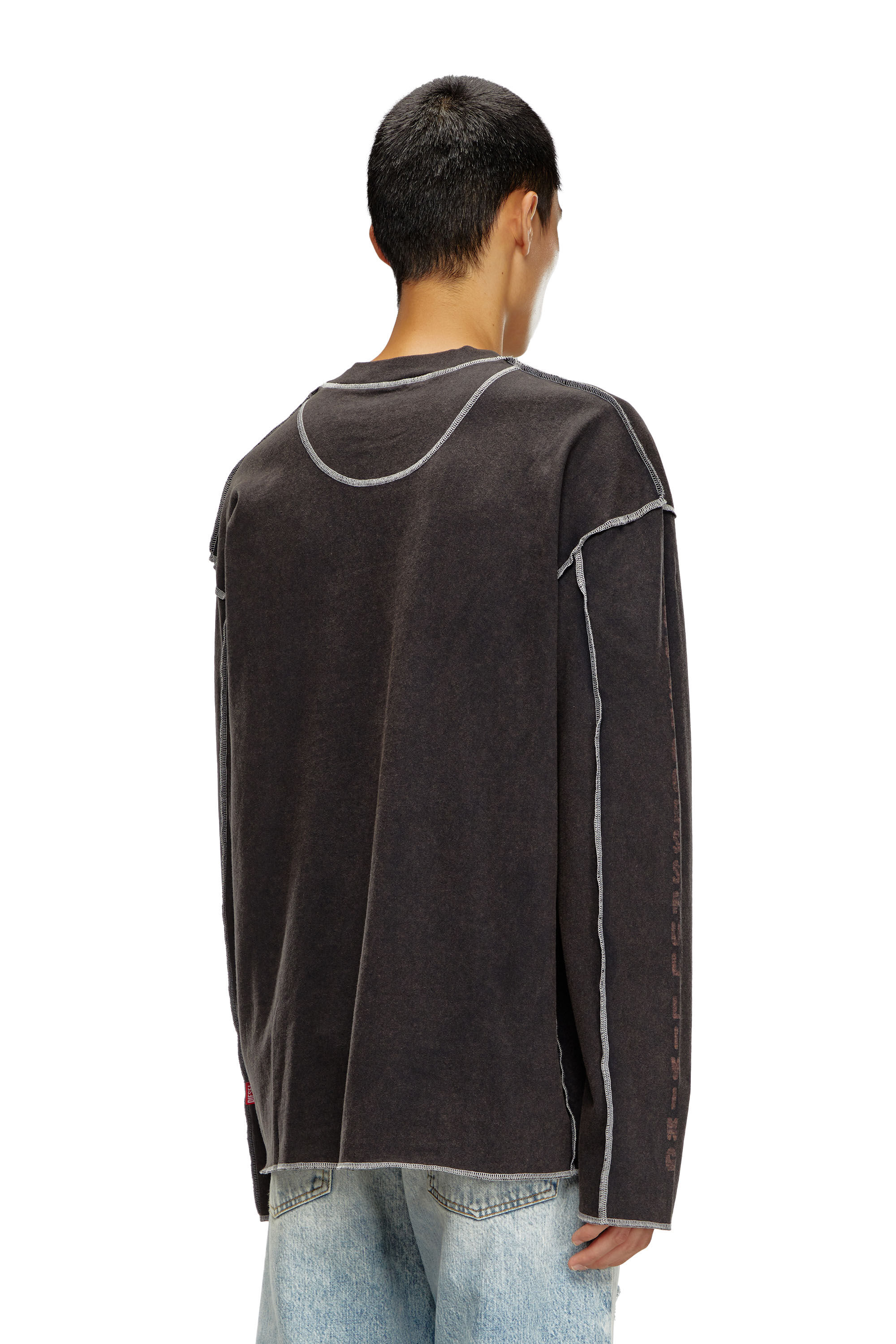 Diesel - T-CRAOR-LS, Dark grey - Image 4