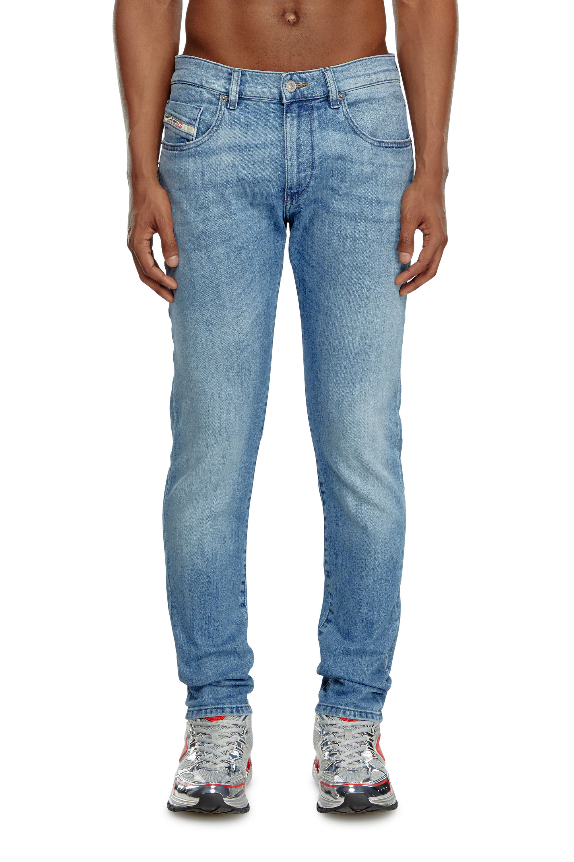 Diesel - Man's Slim Jeans 2019 D-Strukt 0GRDI, Light Blue - 3