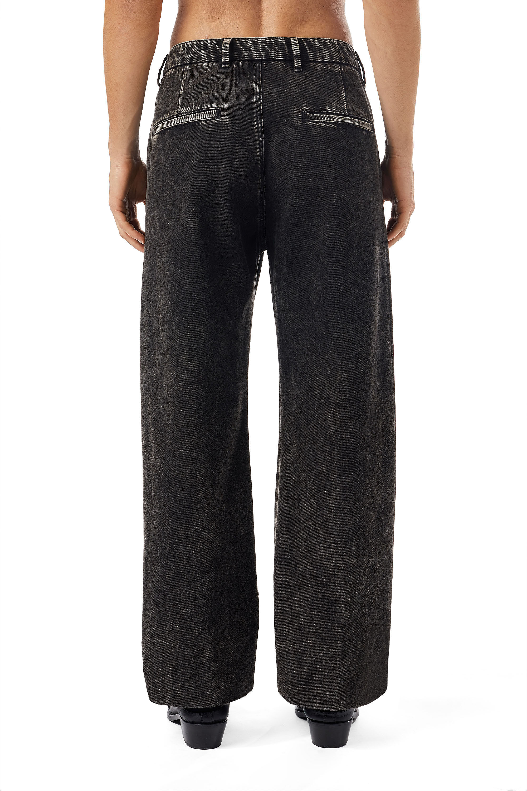 Diesel - Straight Jeans D-Chino-Work 09B87, Black/Dark grey - Image 4