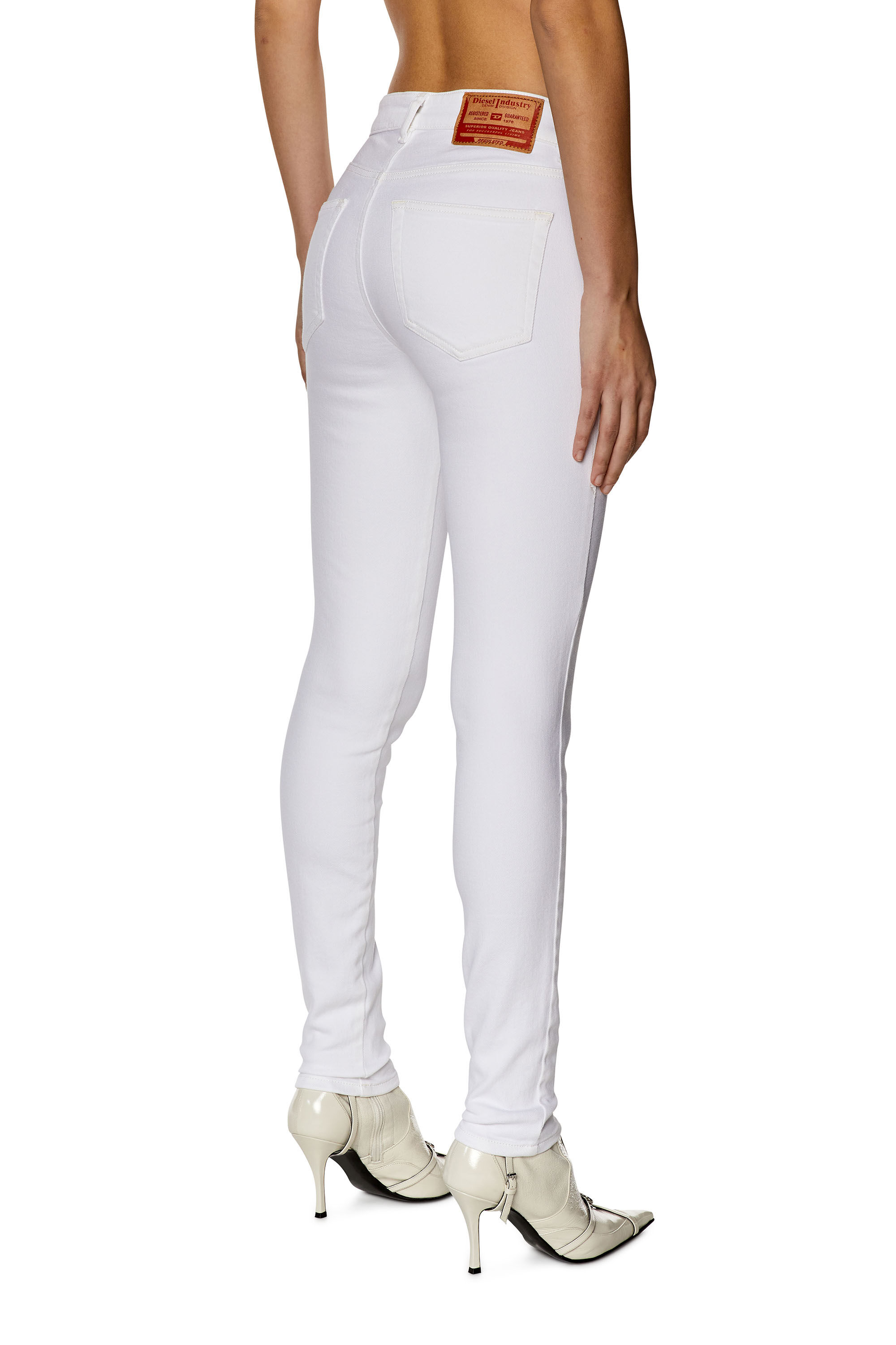 Diesel - Super skinny Jeans 2017 Slandy 09F90, White - Image 4