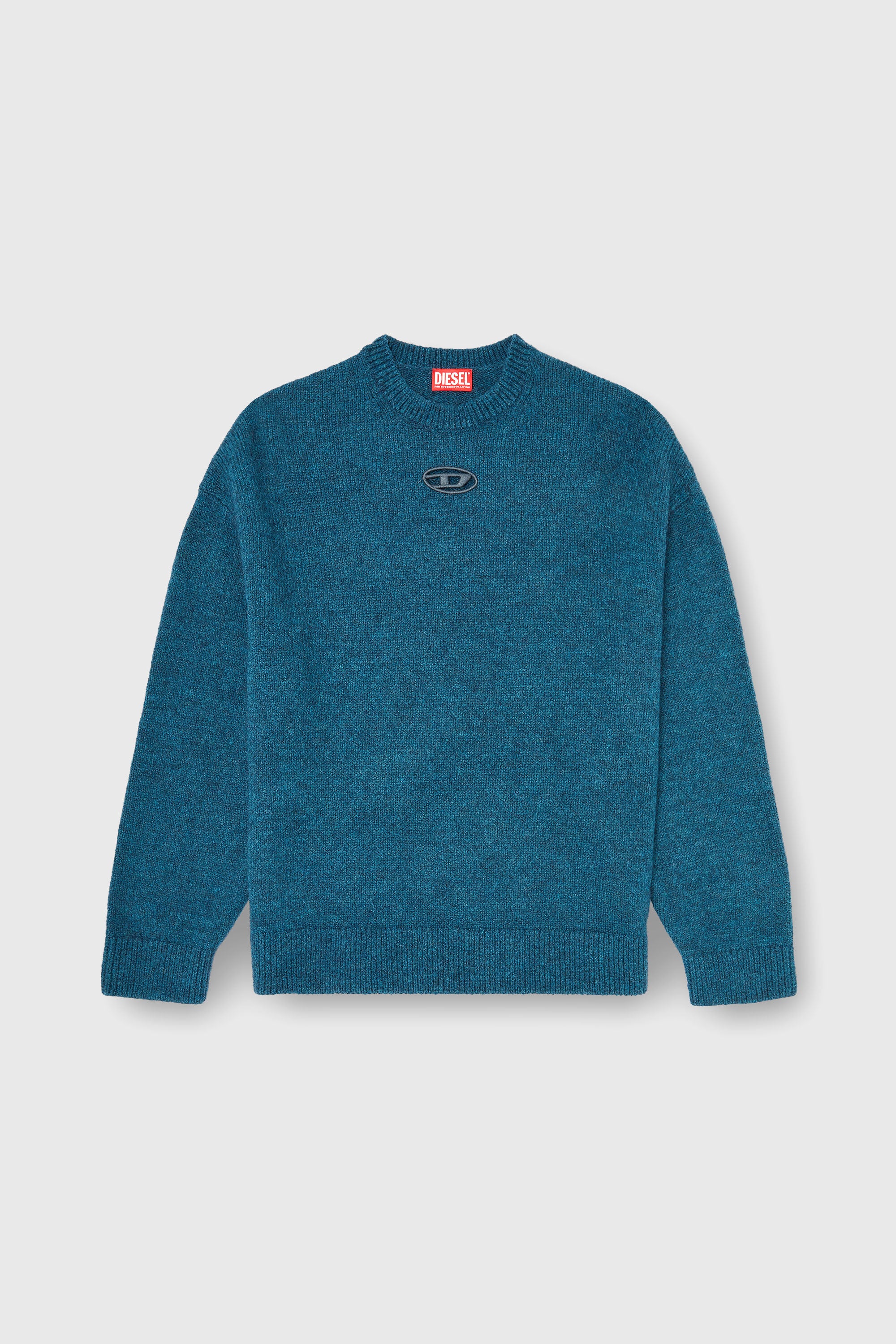 Diesel - K-AREESO, Man's Jumper in wool and alpaca blend in Water Green - 2