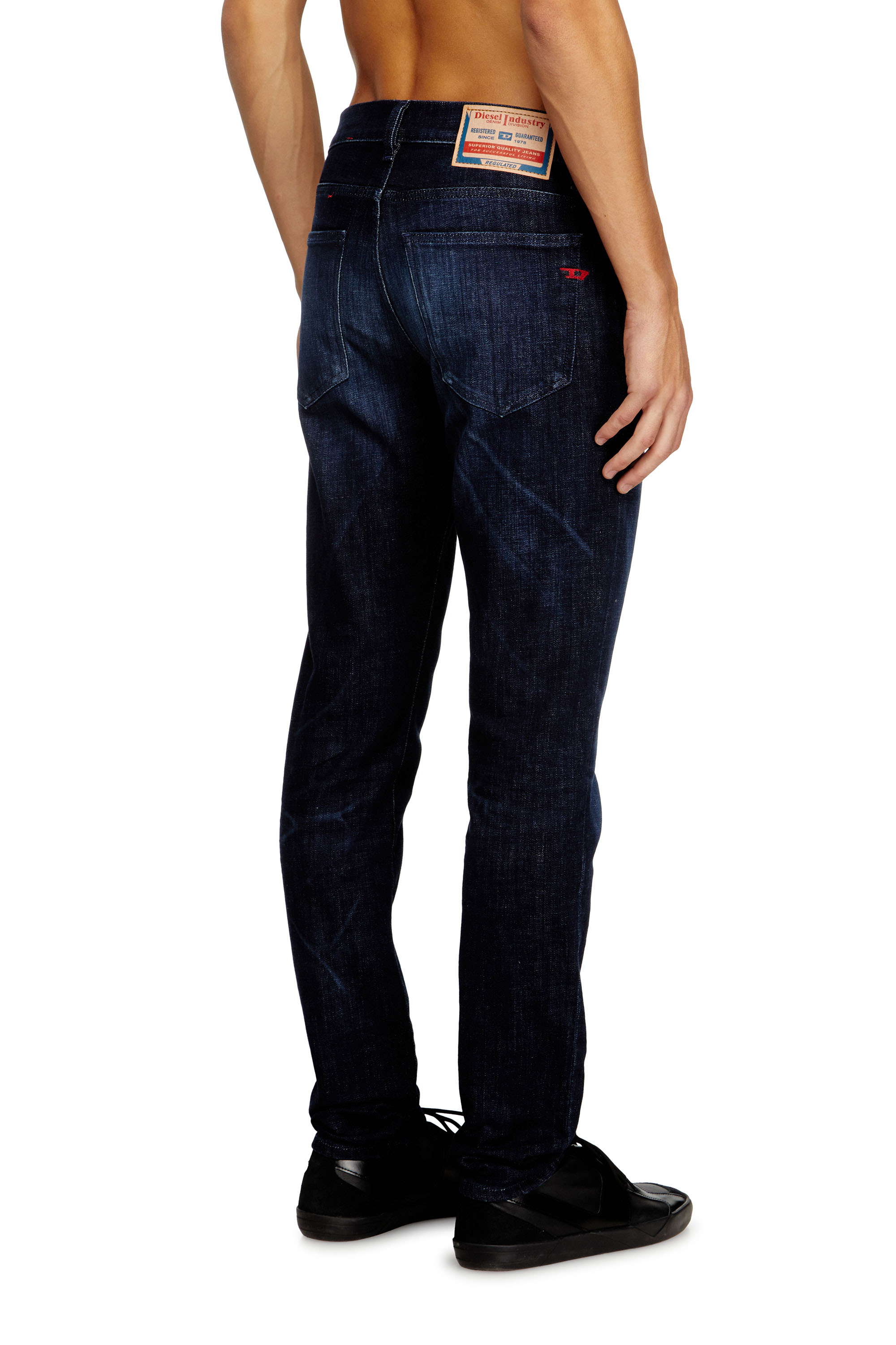 Slim Jeans 2019 D-Strukt 0ADBL, Dark Blue Diesel - Man's Slim Jeans 2019 D-Strukt 0ADBL, Dark Blue - 4
