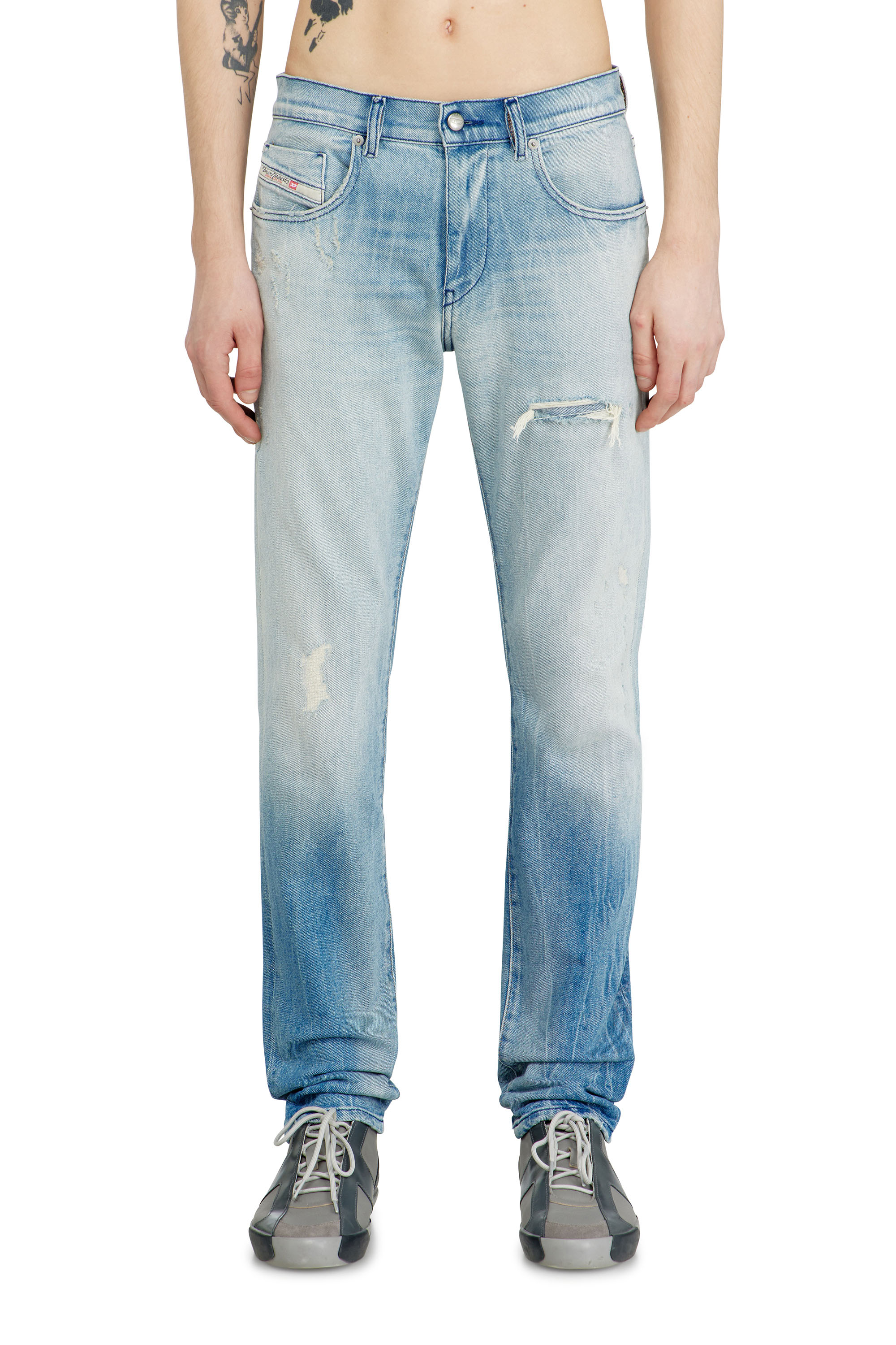 Diesel - Man's Slim Jeans 2019 D-Strukt 09N38, Light Blue - 1