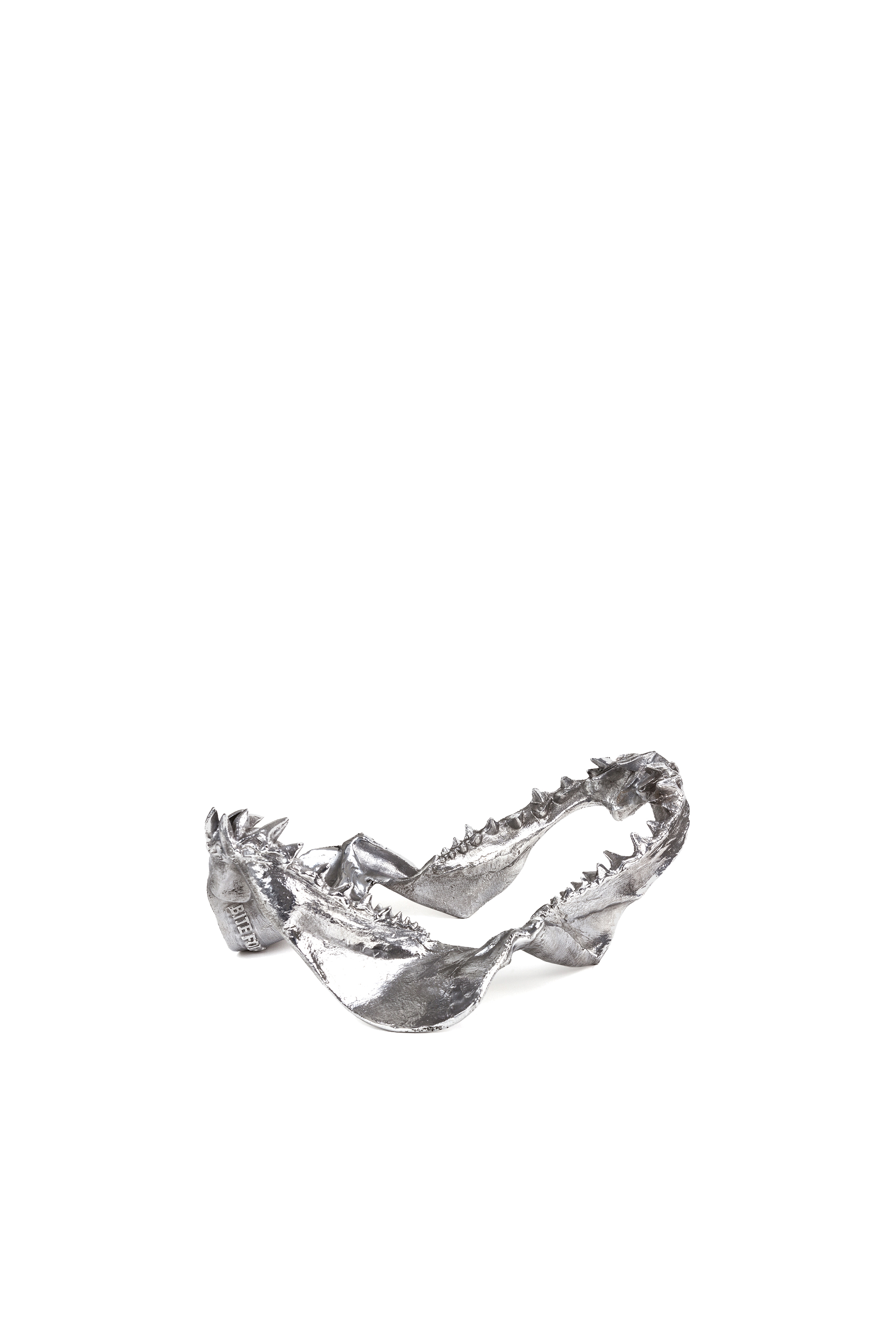 Diesel - 10896 WUNDERKAMMER, Unisex's "Bite For Your Right" Wunderkammer Shark Jaw in Silver - 4