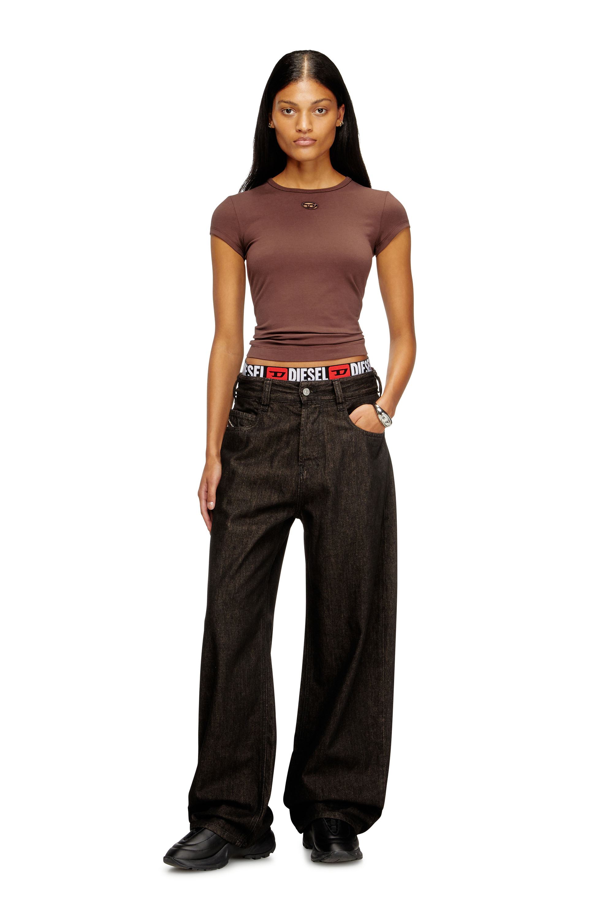 Diesel - Unisex's Relaxed Jeans 1997 D-Enim 09N25, Black/Dark grey - 4